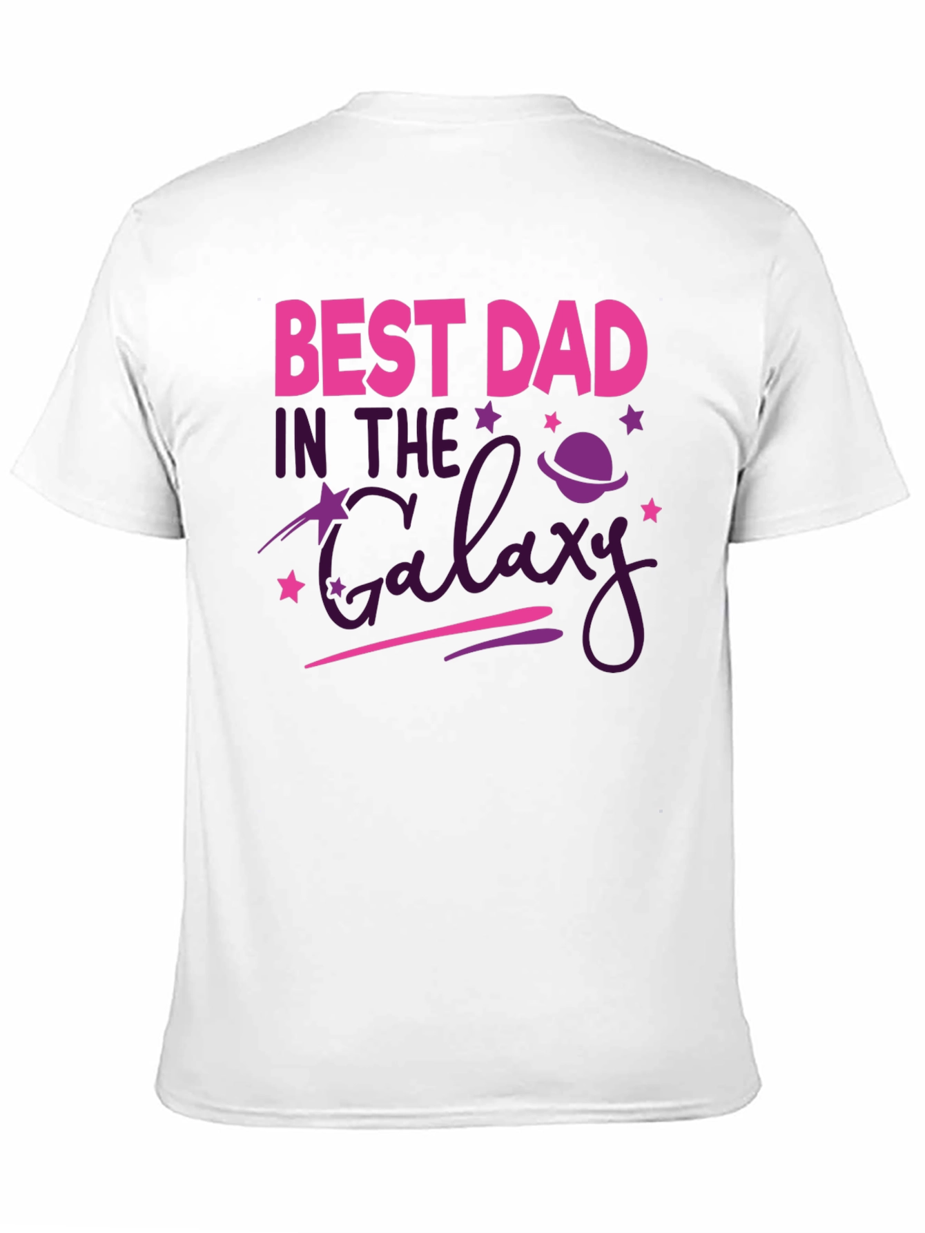 Black Best Dad In The Galaxy Graphic Tee view 11