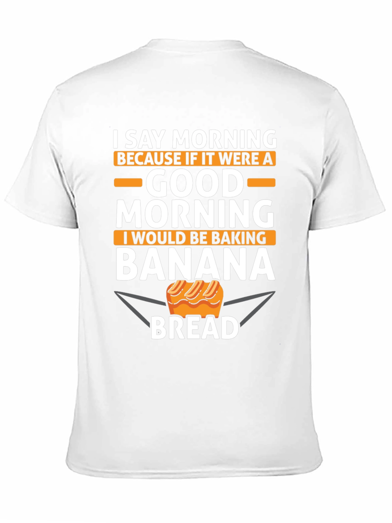 Black Funny Banana Bread Baker T-Shirt view 11