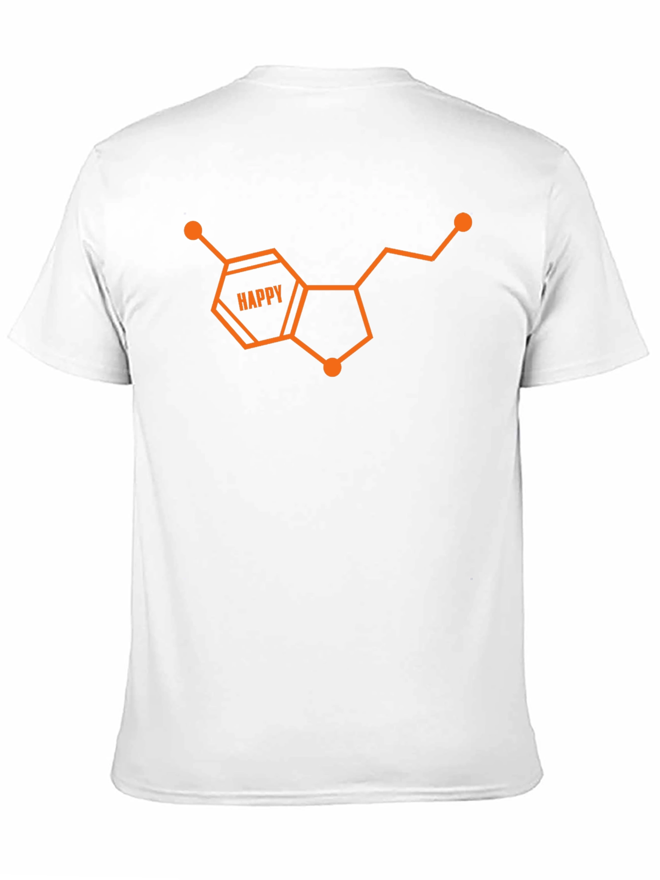 Black Happy Serotonin Molecule Graphic Tee - Black view 11