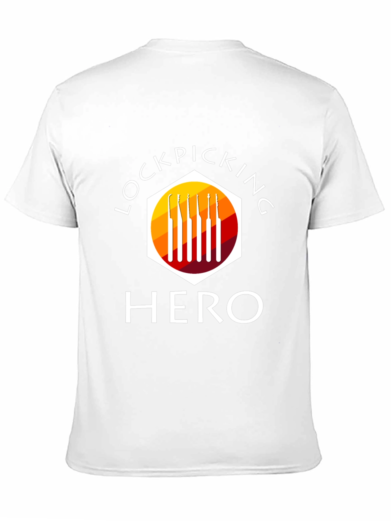 Black Lockpicking Hero T-Shirt - Black, Graphic Tee view 11