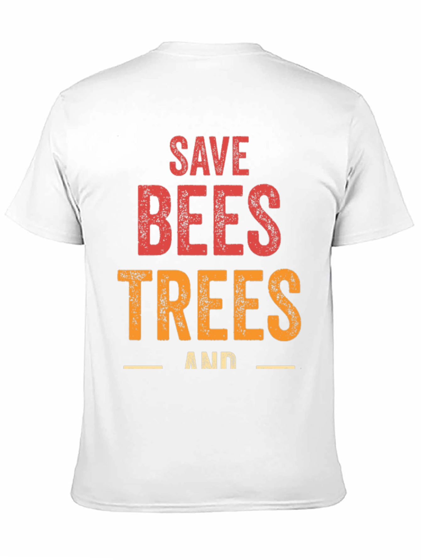 Black Save Bees and Trees Graphic T-Shirt view 11