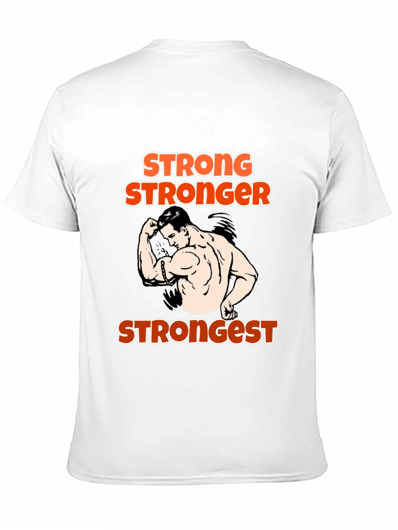 Black Stronger T-Shirt:  Funny Workout Gym Tee view 11