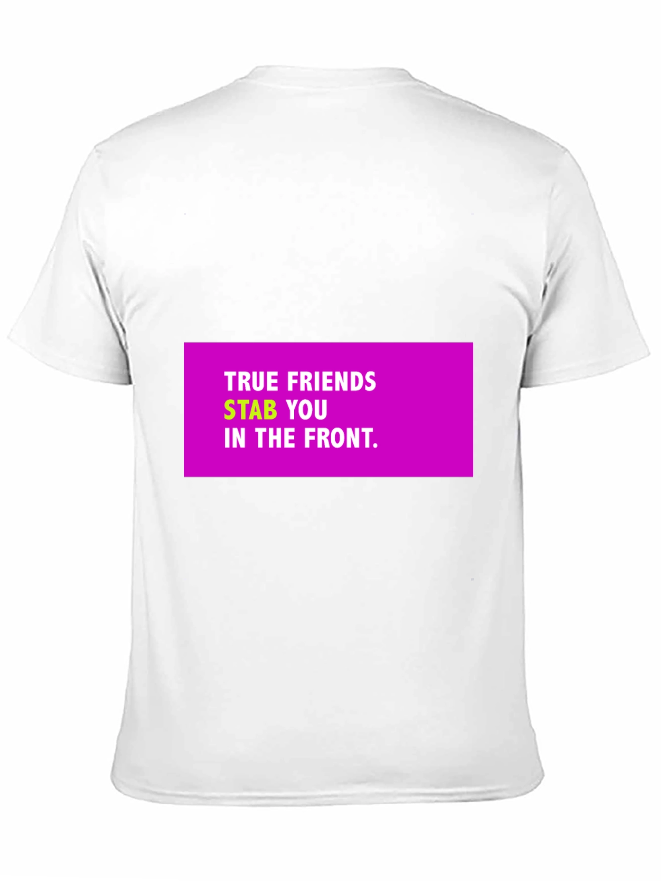 Black True Friends Funny Graphic T-Shirt view 11