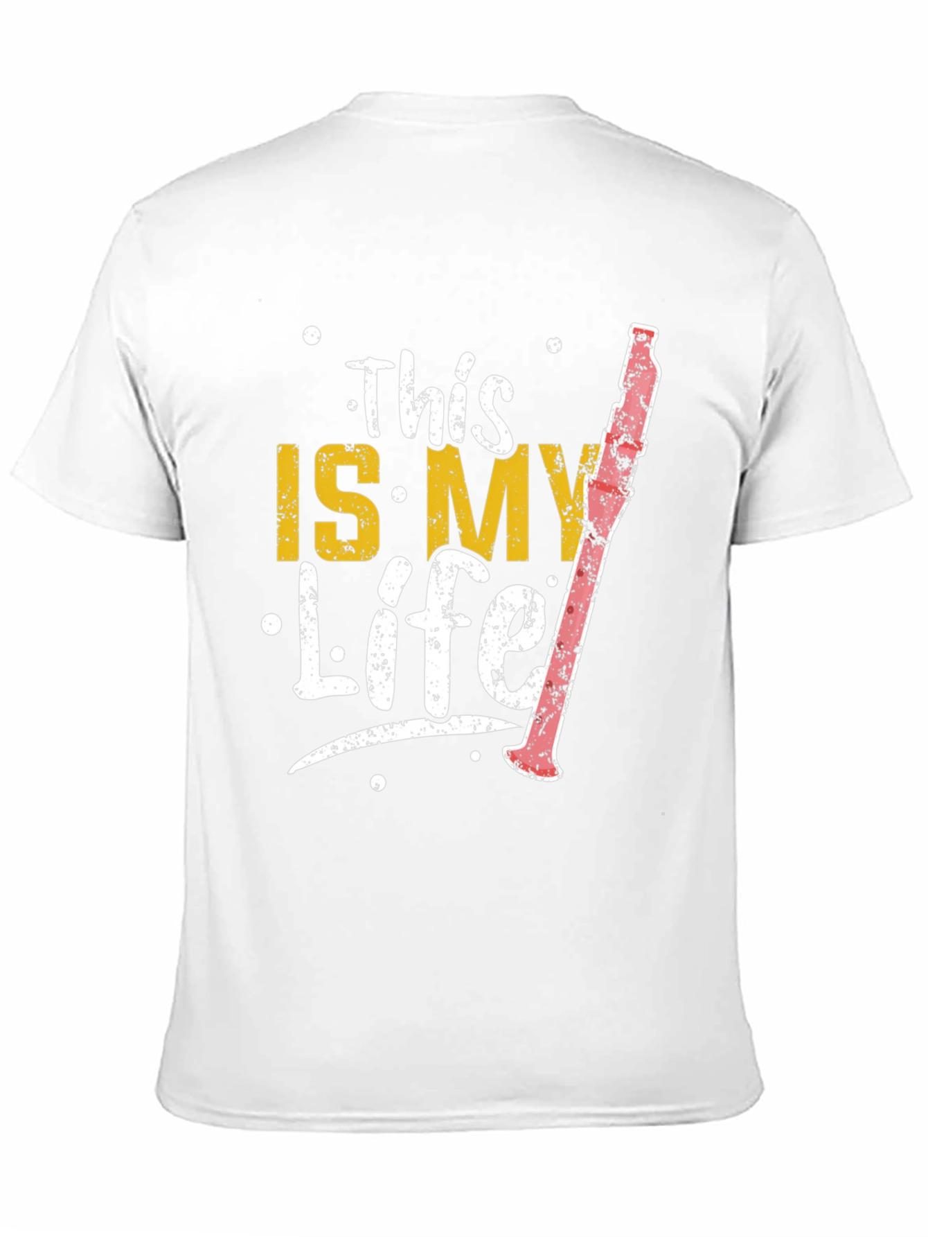 Black This Is My Life Clarinet Player Black T-Shirt view 11