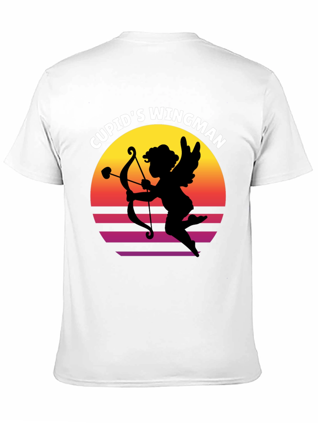 Black Cupid's Wingman Graphic Tee view 11