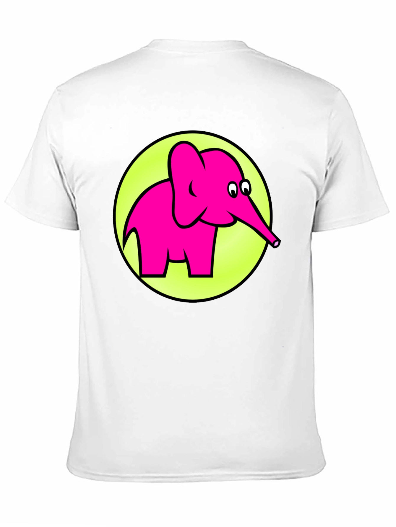 Black Pink Elephant Graphic T-Shirt - Men's Casual Tee view 11