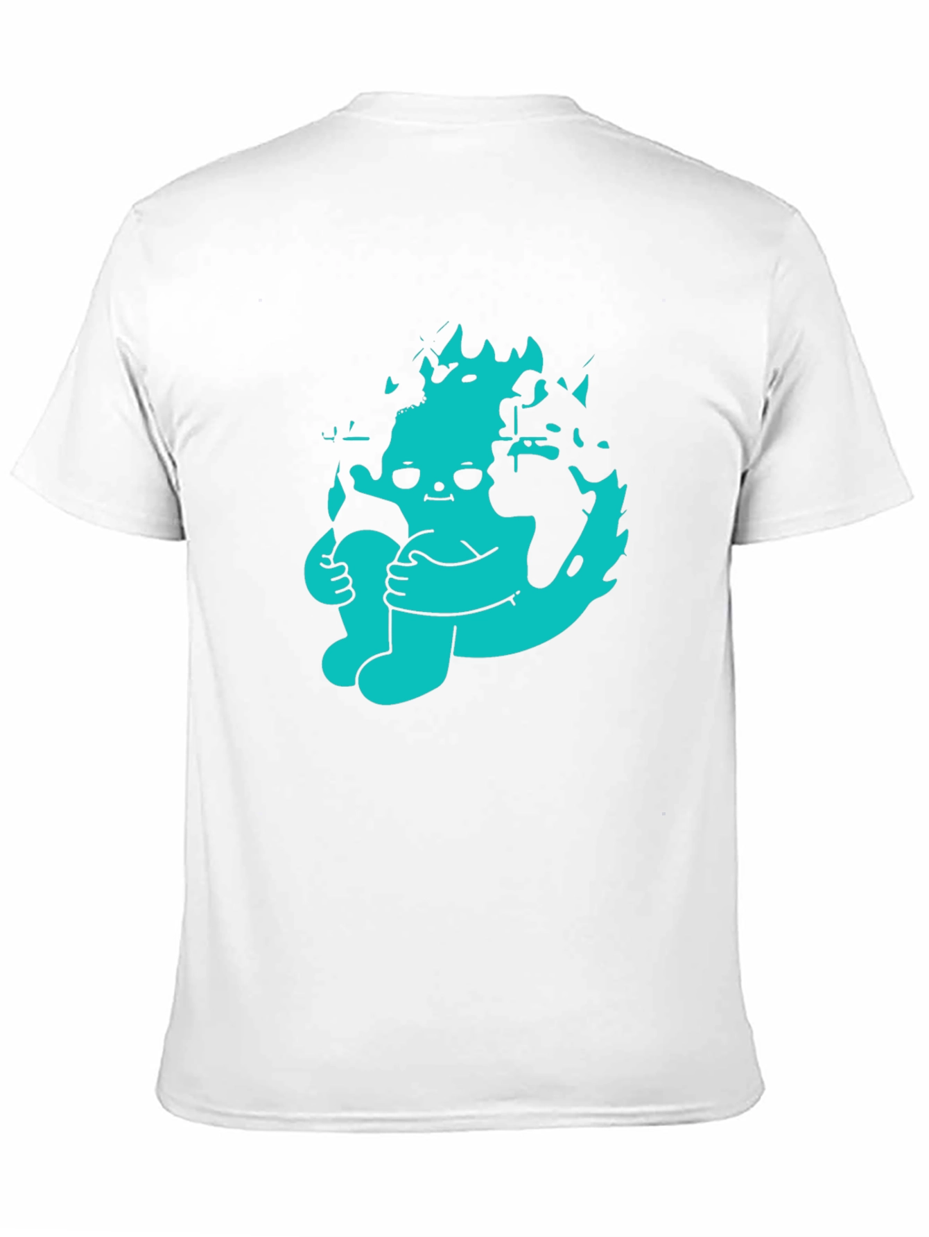 Black Graphic Print Crew Neck Tee - Earth Day Apparel view 11