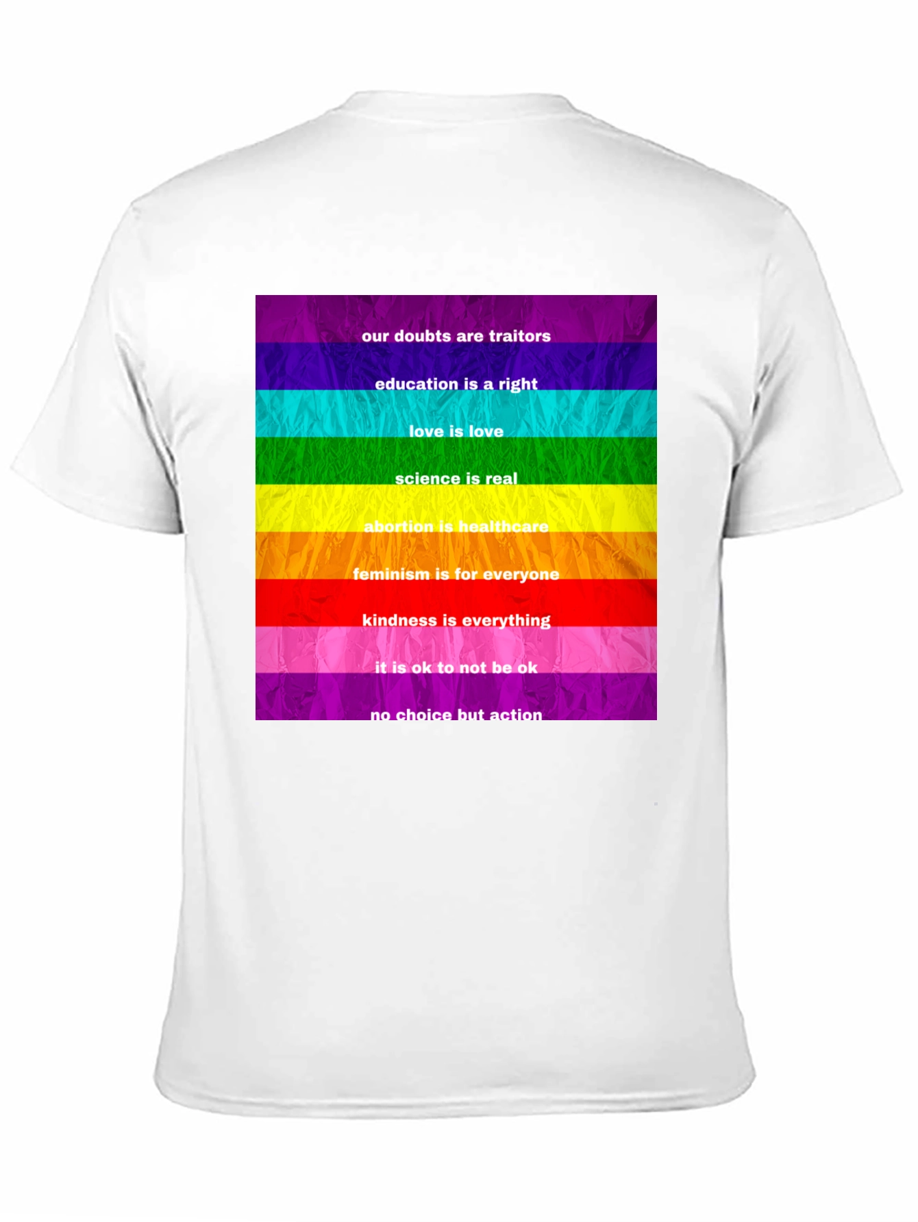 Rainbow Pride Slogan T-Shirt - 11