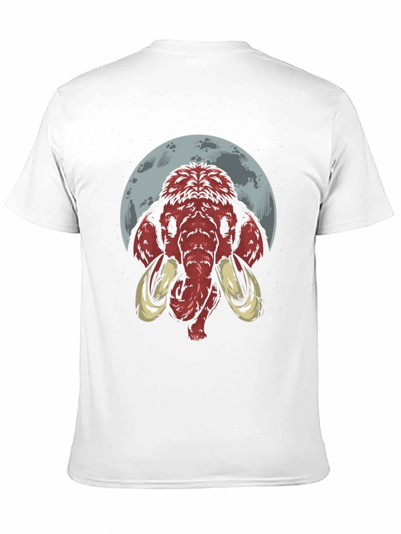 Black Mammoth Moon Graphic Tee - Black Cotton T-Shirt view 11