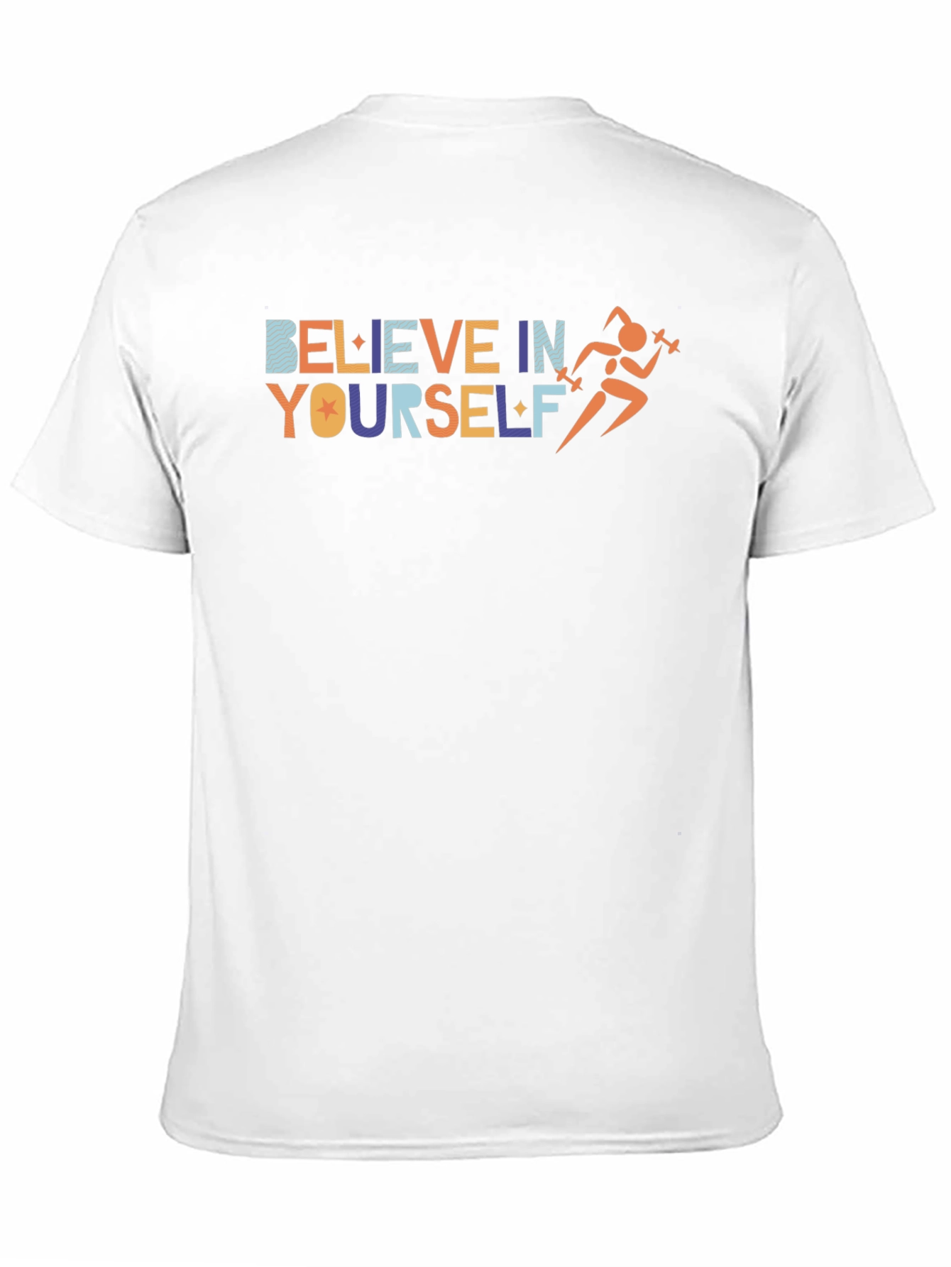 Black Believe In Yourself Workout T-Shirt view 11