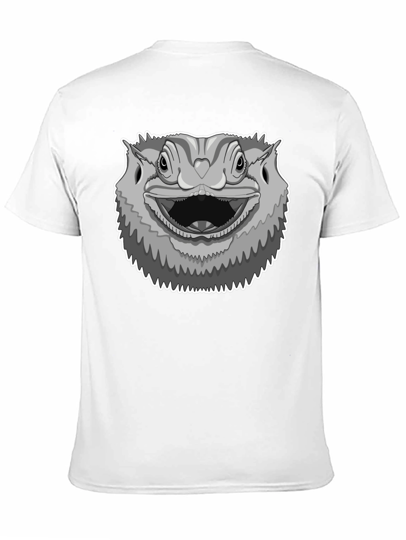 Black Bearded Dragon Graphic Tee - Unisex Black T-Shirt view 11