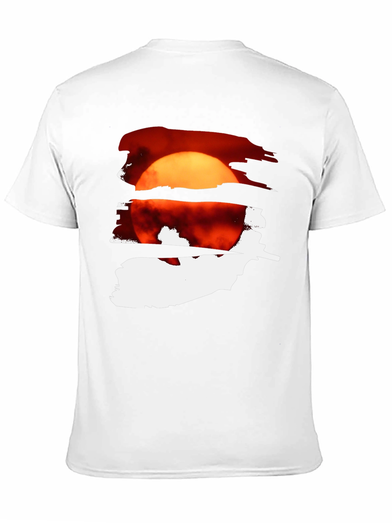 Black Sunset Graphic Tee - Cool Black Cotton Blend view 11