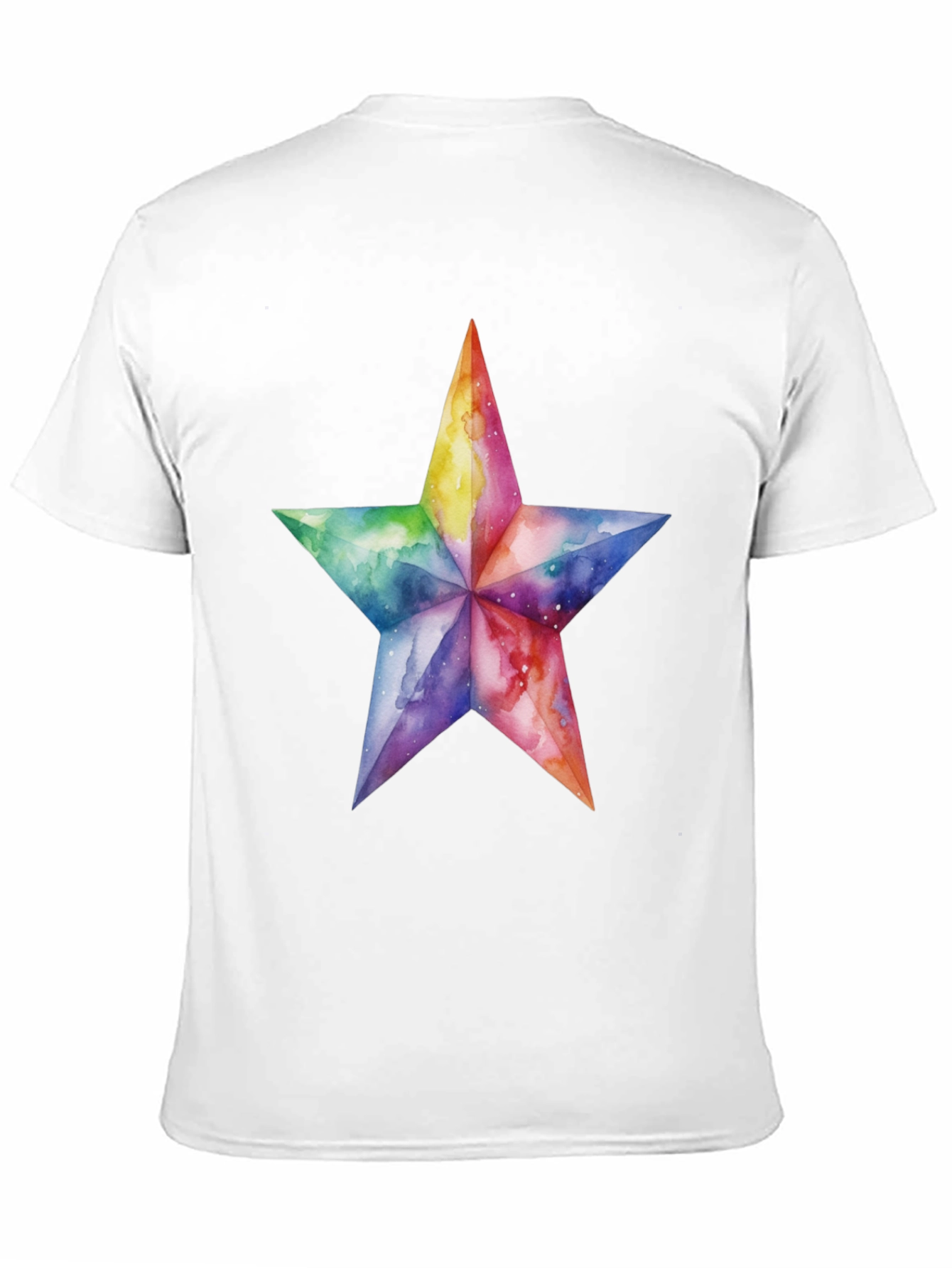 Black Watercolor Star Graphic Tee - Black view 11