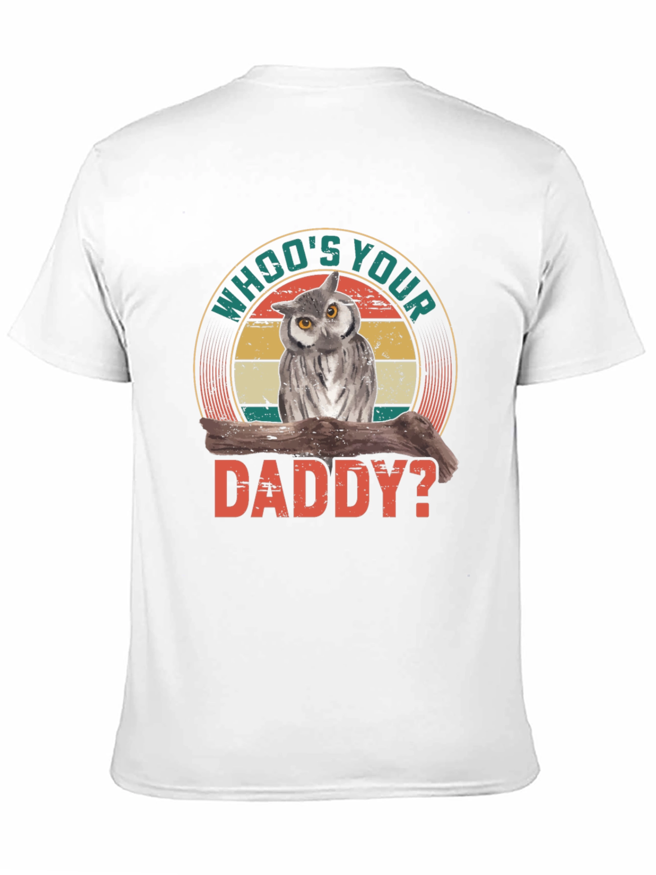 Black Who's Your Daddy Owl Graphic Tee - Vintage Style view 11