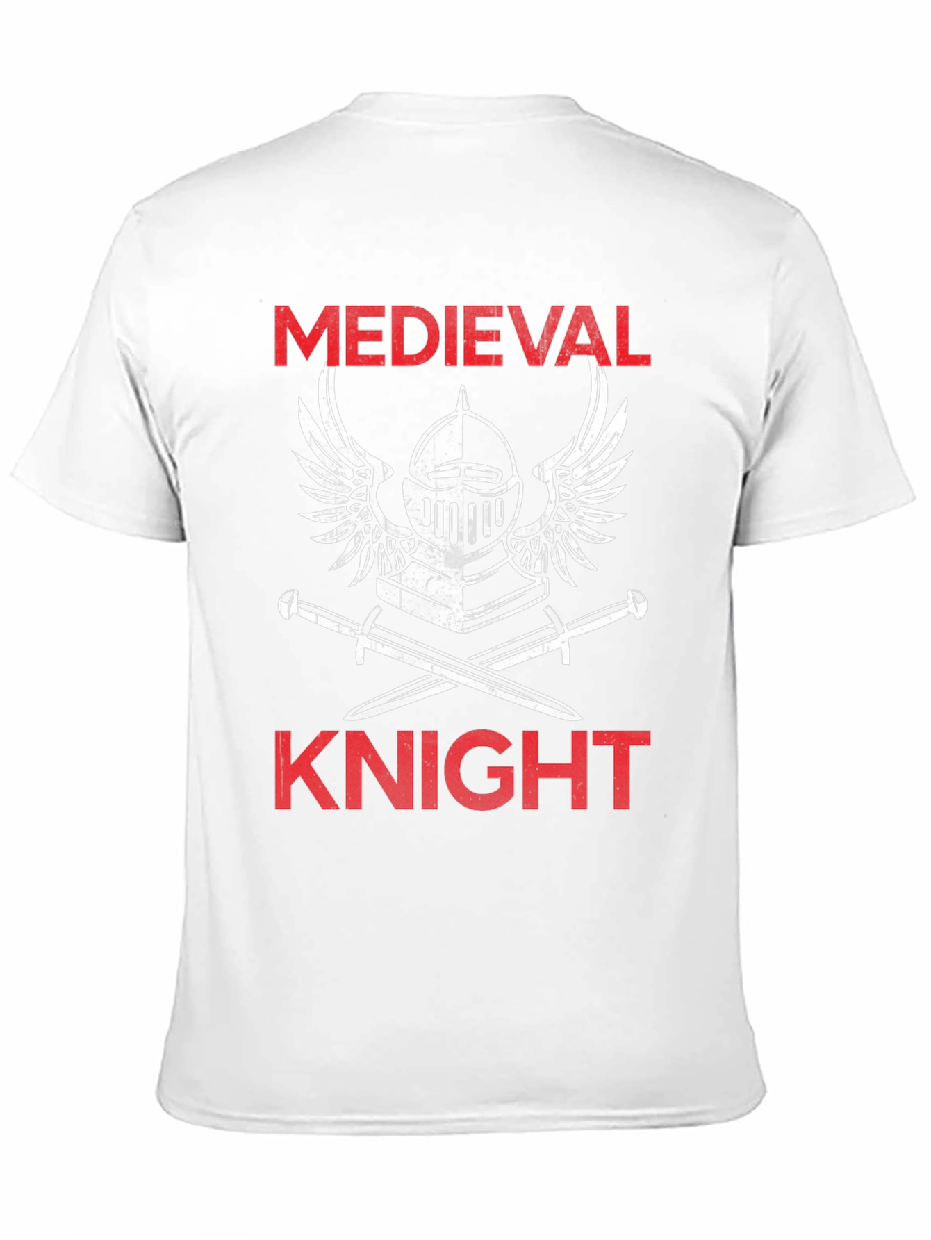 Black Medieval Knight T-Shirt - Black Graphic Tee view 11