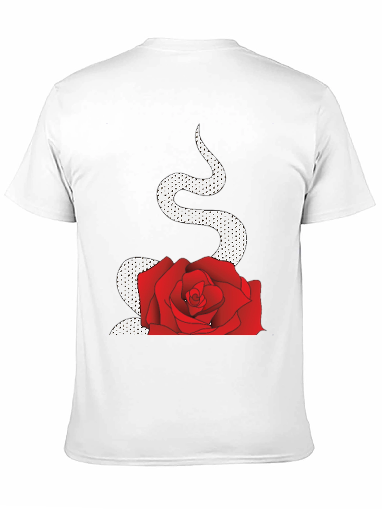 Black Snake and Rose Graphic Tee view 11