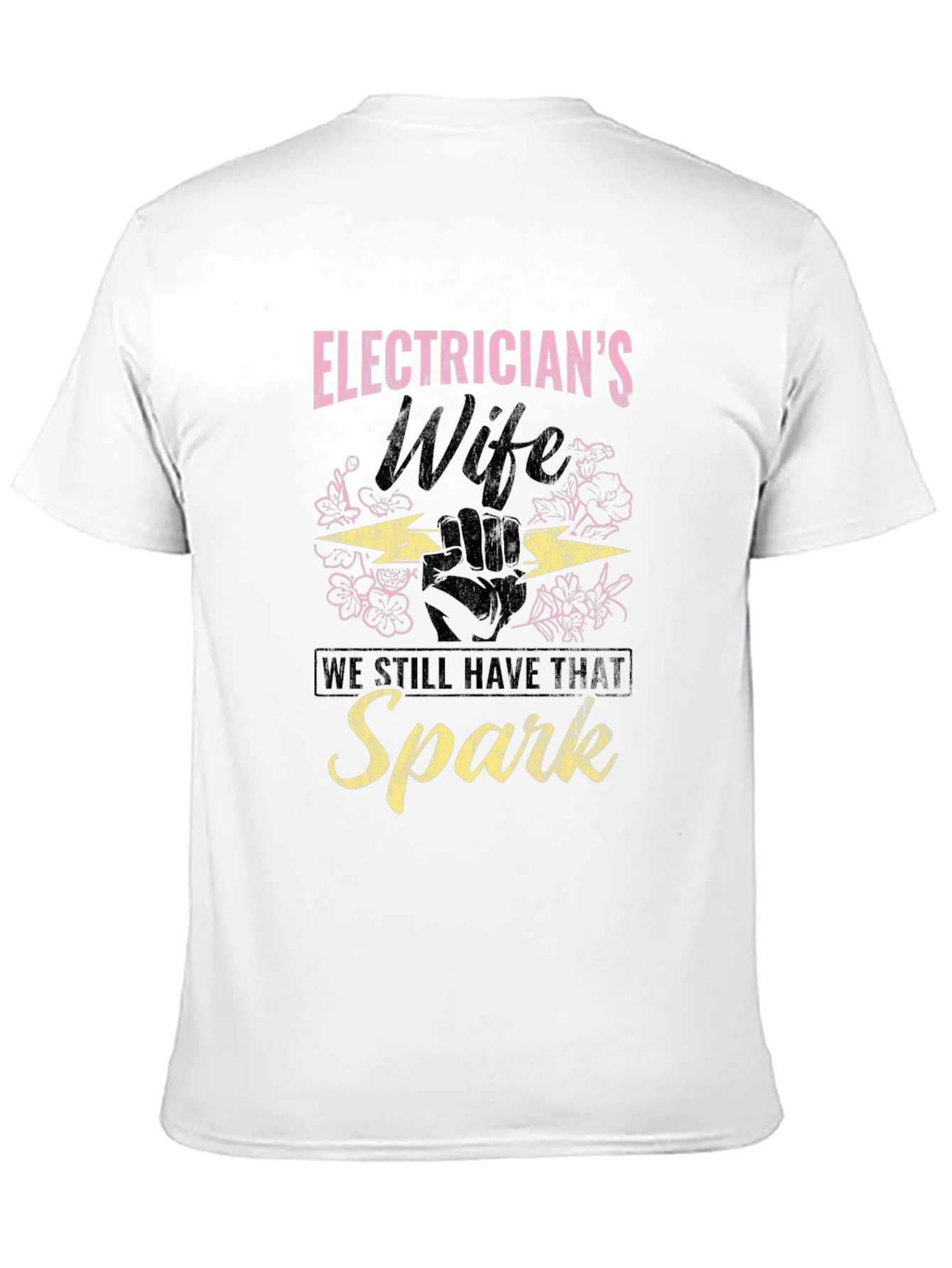 Black Electrician's Wife Spark T-Shirt view 11