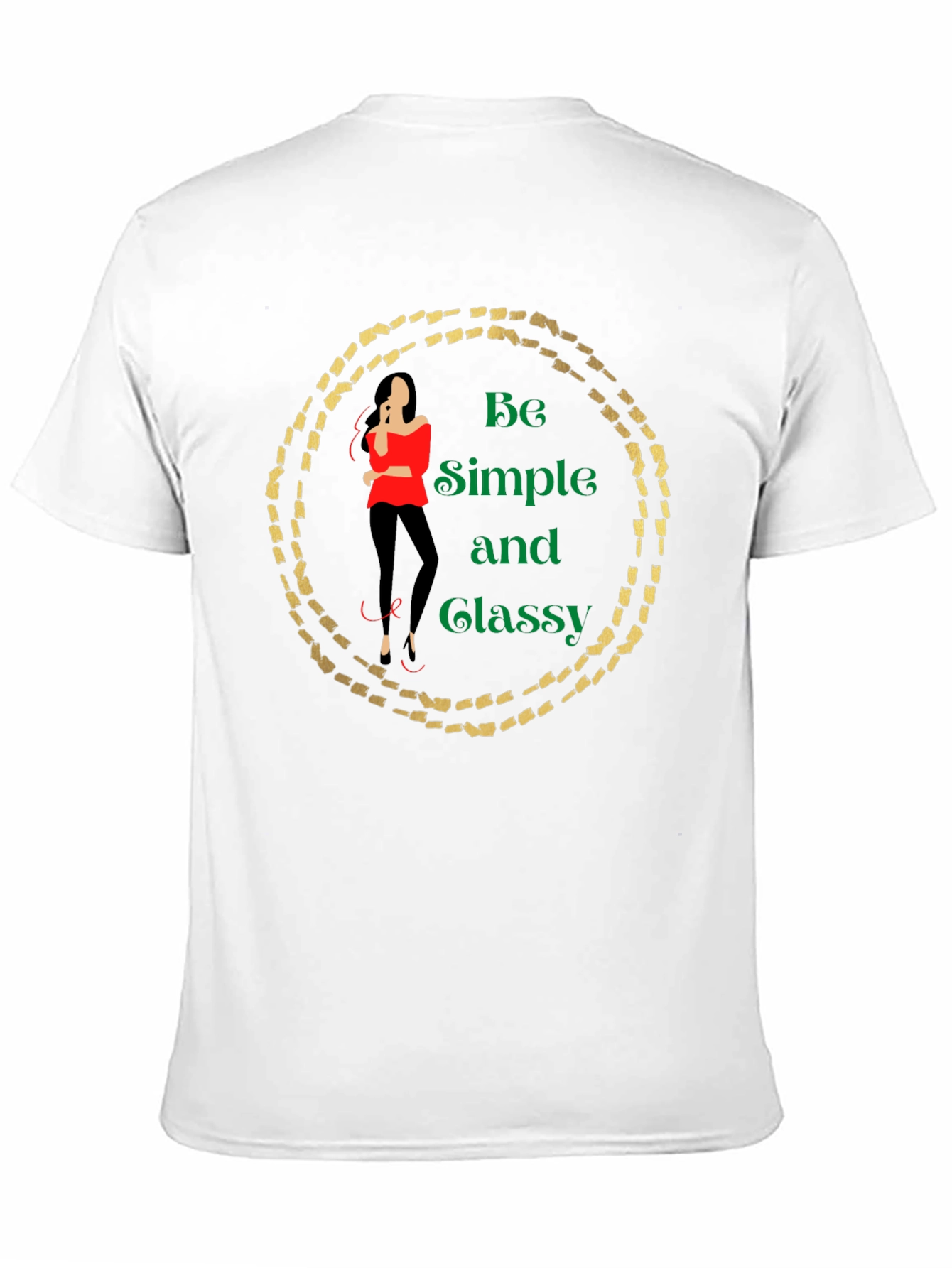 Black Be Simple and Classy Black Graphic Tee view 11