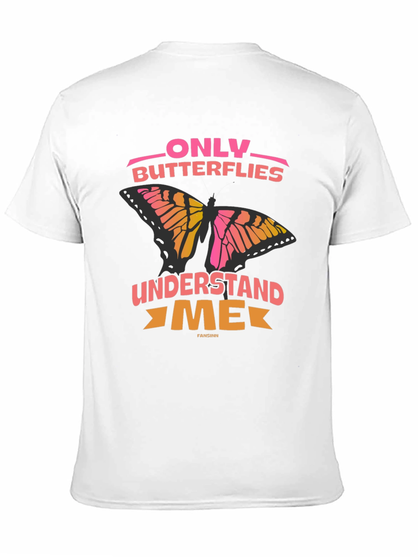 Black Only Butterflies Understand Me T-Shirt view 11