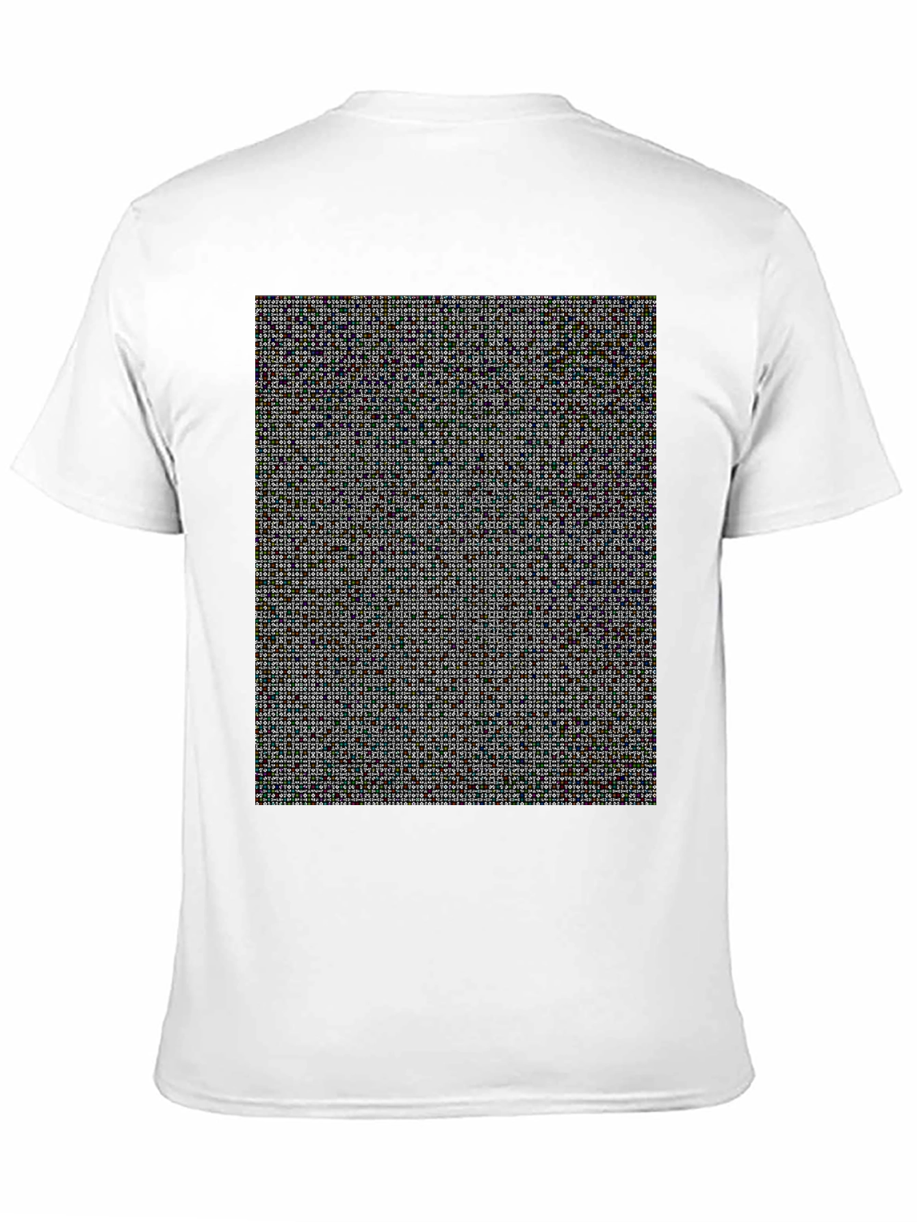 Black Pixel Pattern T-Shirt view 11