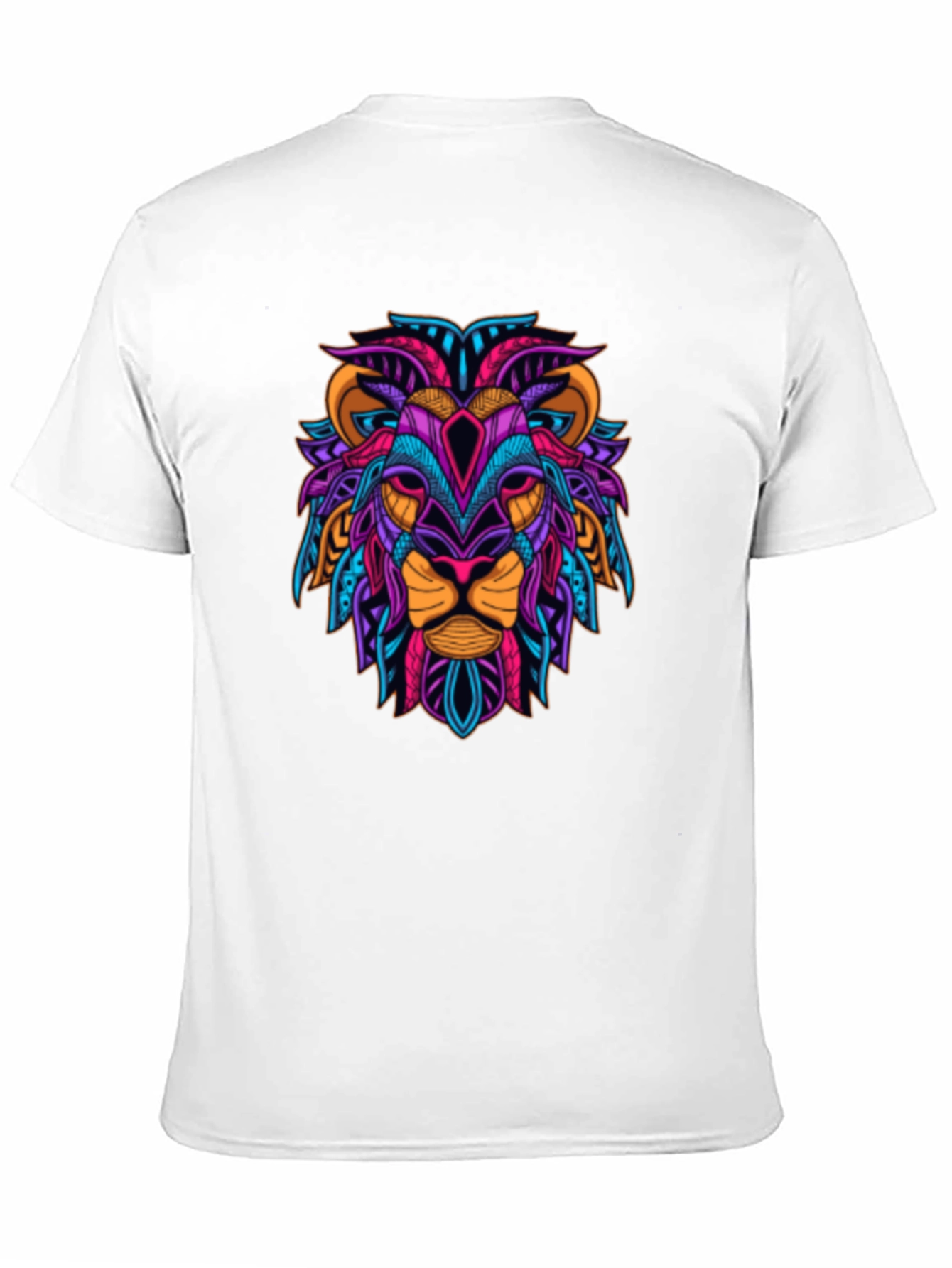 Black Vibrant Lion Graphic Tee - Bold Style view 11