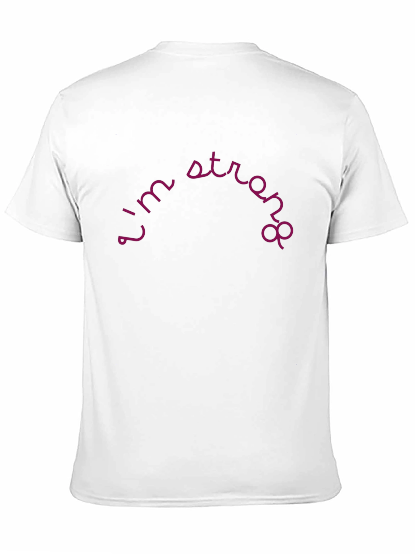 Black I'm Strong Black T-Shirt view 11