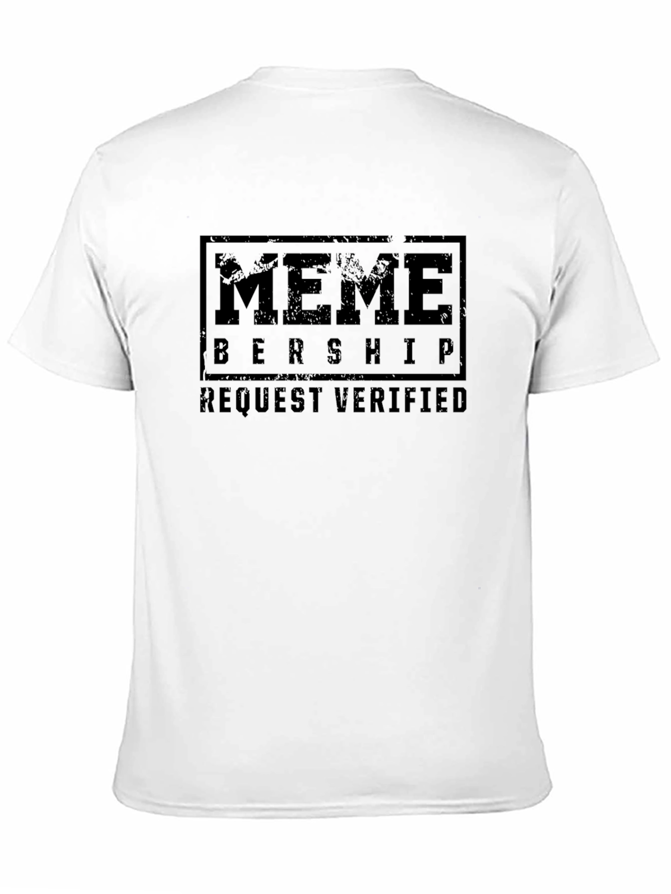 Black Meme Membership Verified Black Graphic Tee view 11