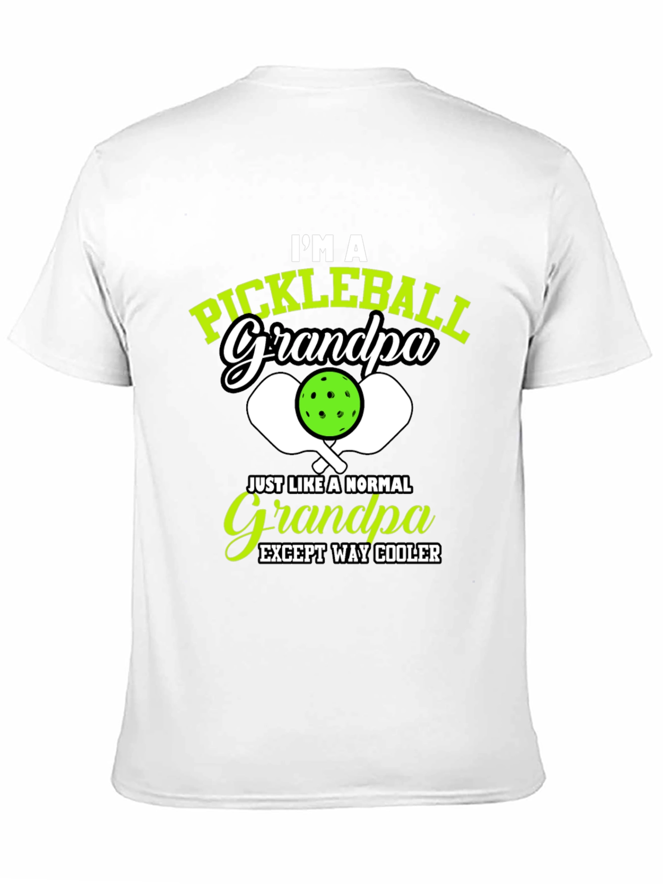 Pickleball Grandpa T-Shirt - Cool Grandfather Gift - 11
