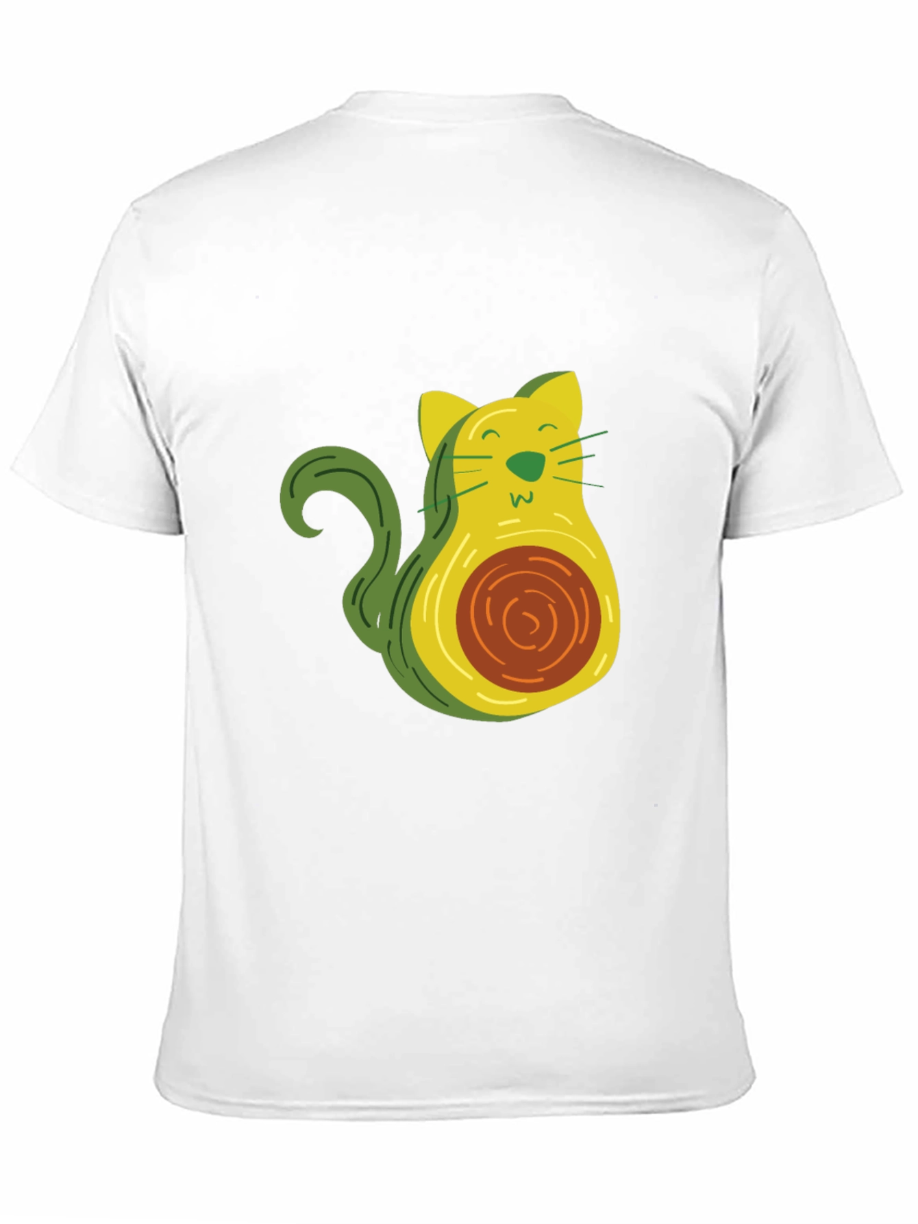 Black Avocado Cat Graphic T-Shirt - Unique & Fun Design! view 11