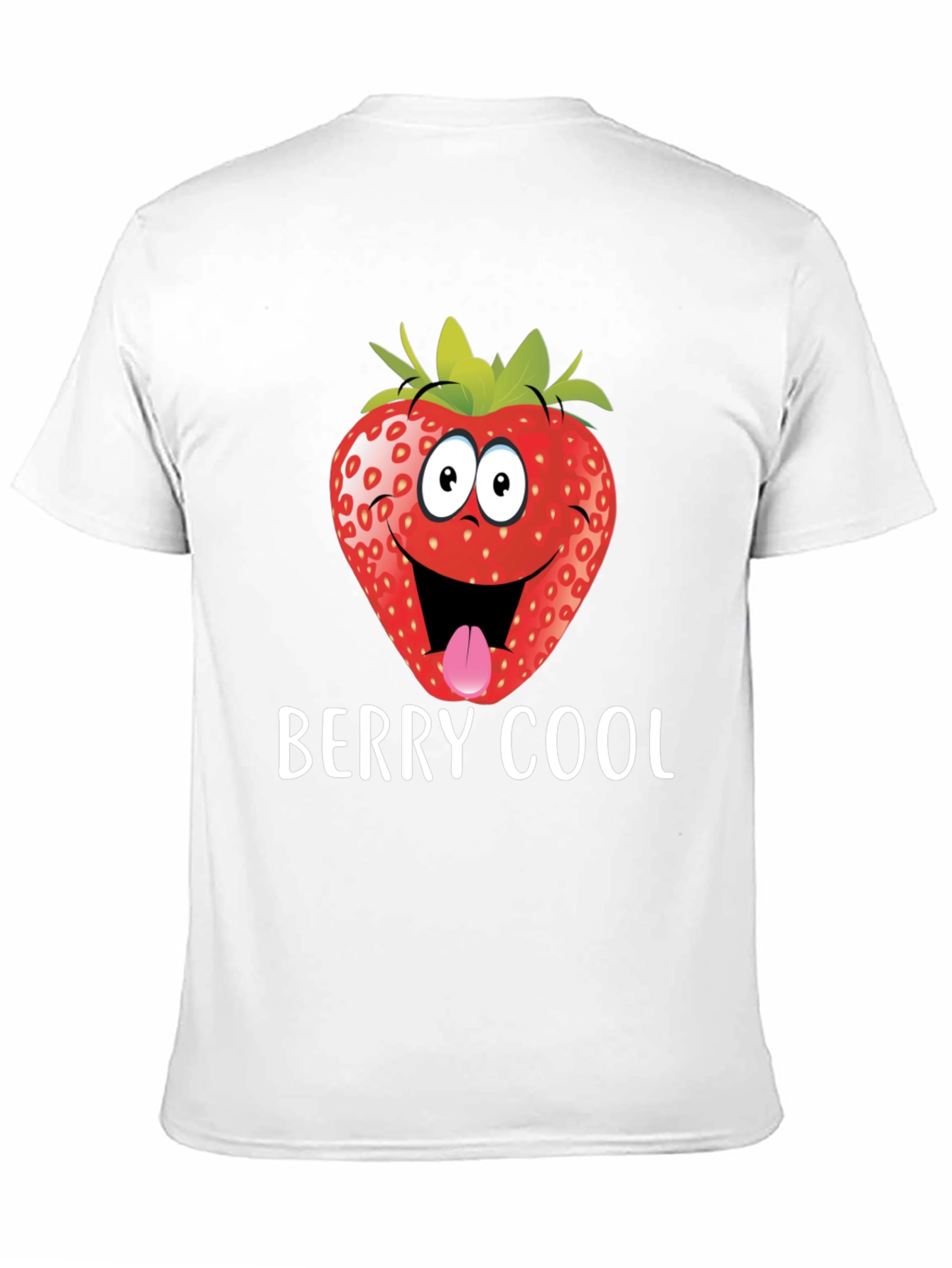 Black Berry Cool Strawberry Graphic Tee - Funny T-Shirt view 11