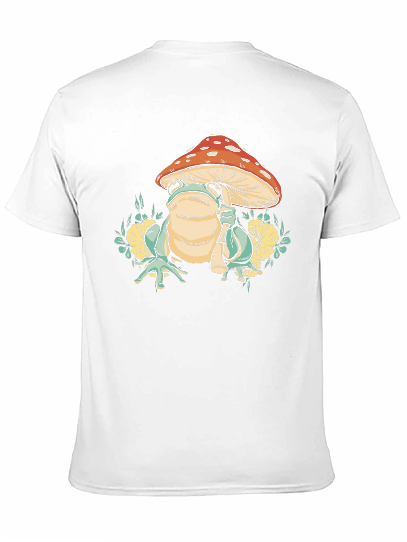 Black Mushroom Frog Graphic Tee view 11
