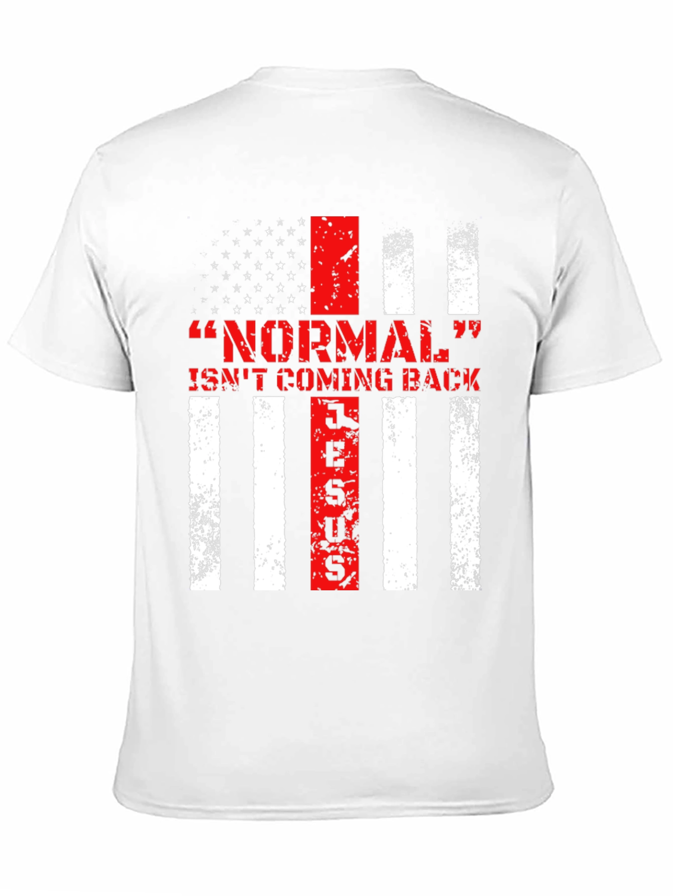 Black Normal Isn't Coming Back Jesus Patriotic T-Shirt view 11