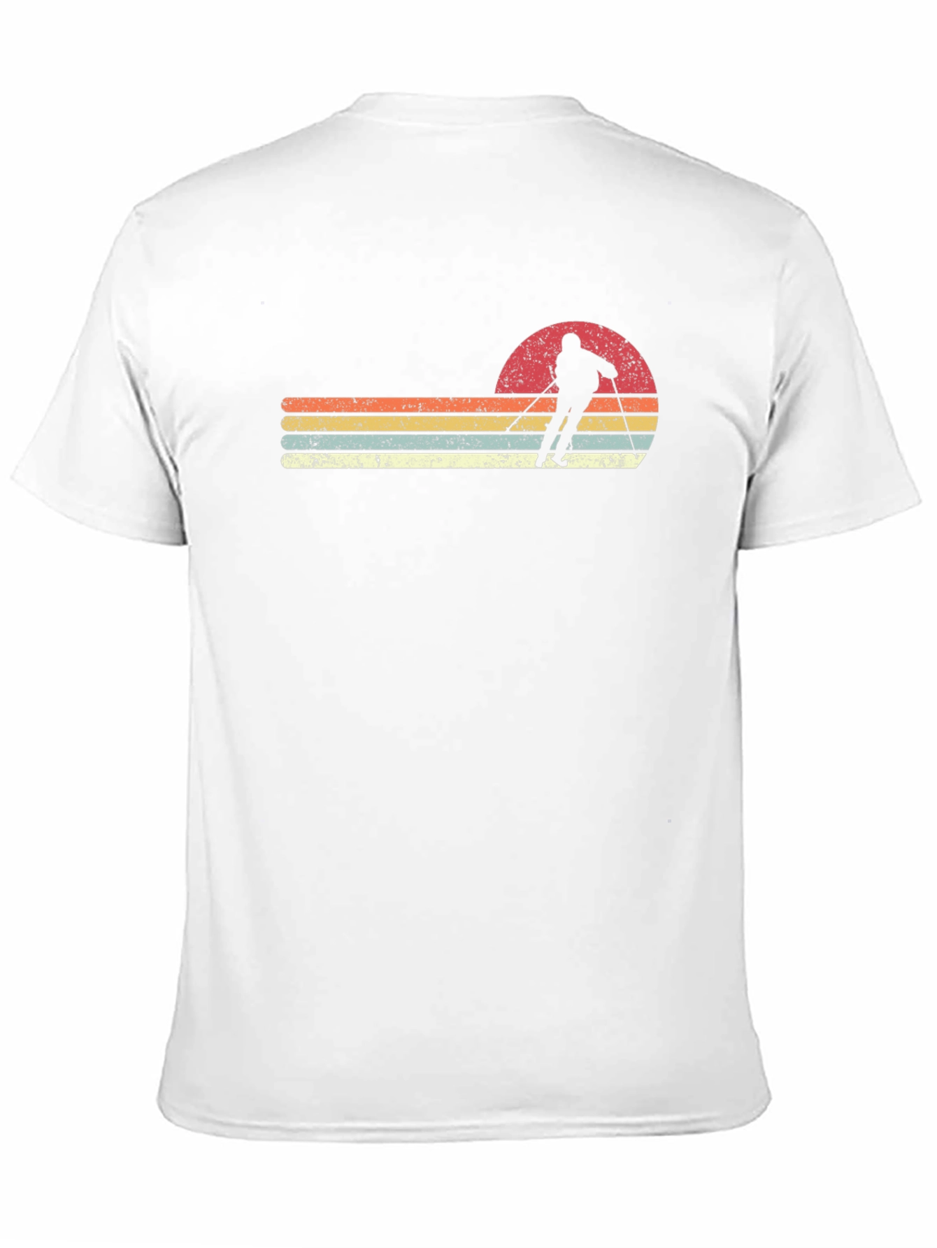 Black Retro Ski Sunset Graphic T-Shirt view 11