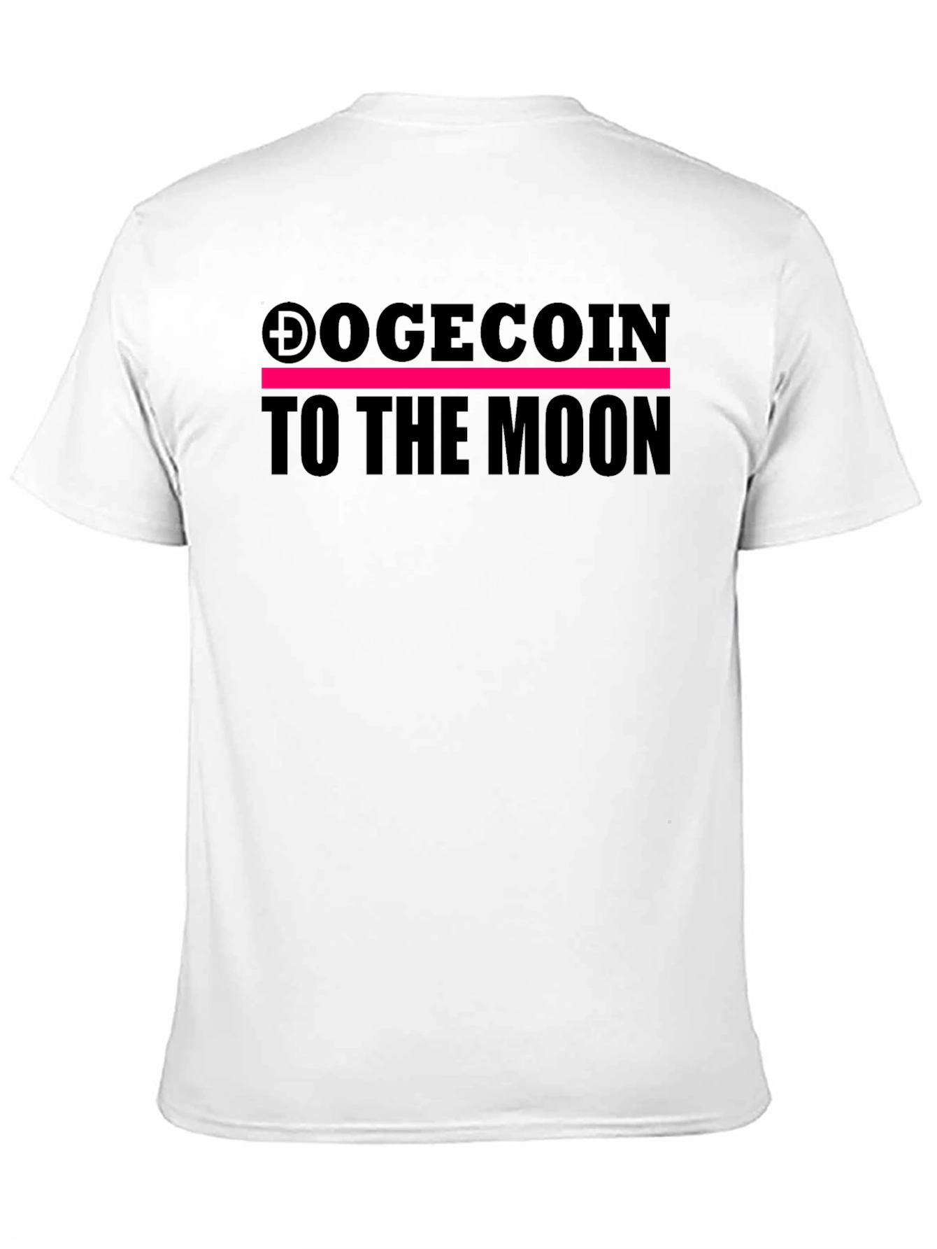 Black Dogecoin to the Moon Black Tee view 11