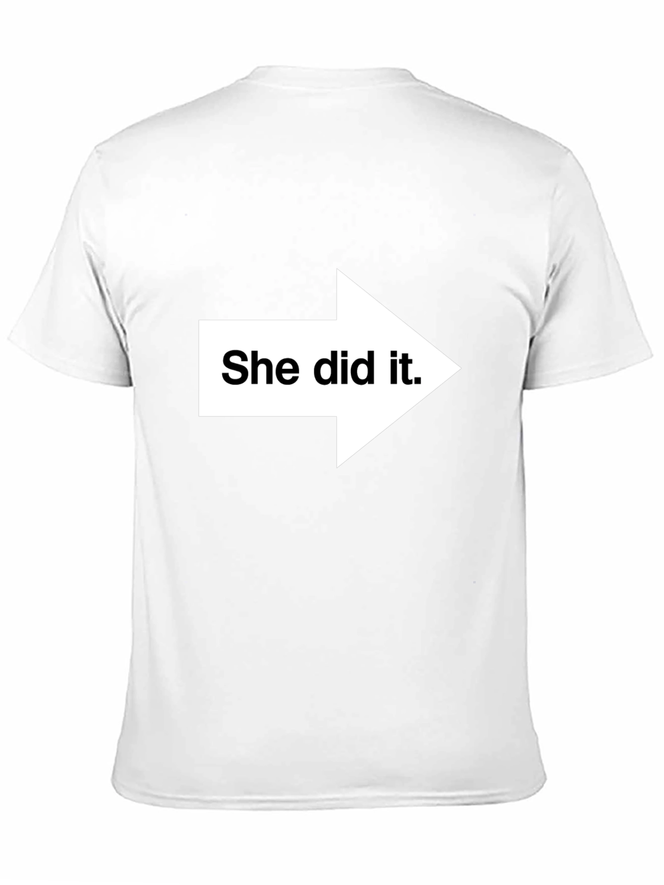Black Funny 'She Did It' Graphic Tee - Black view 11