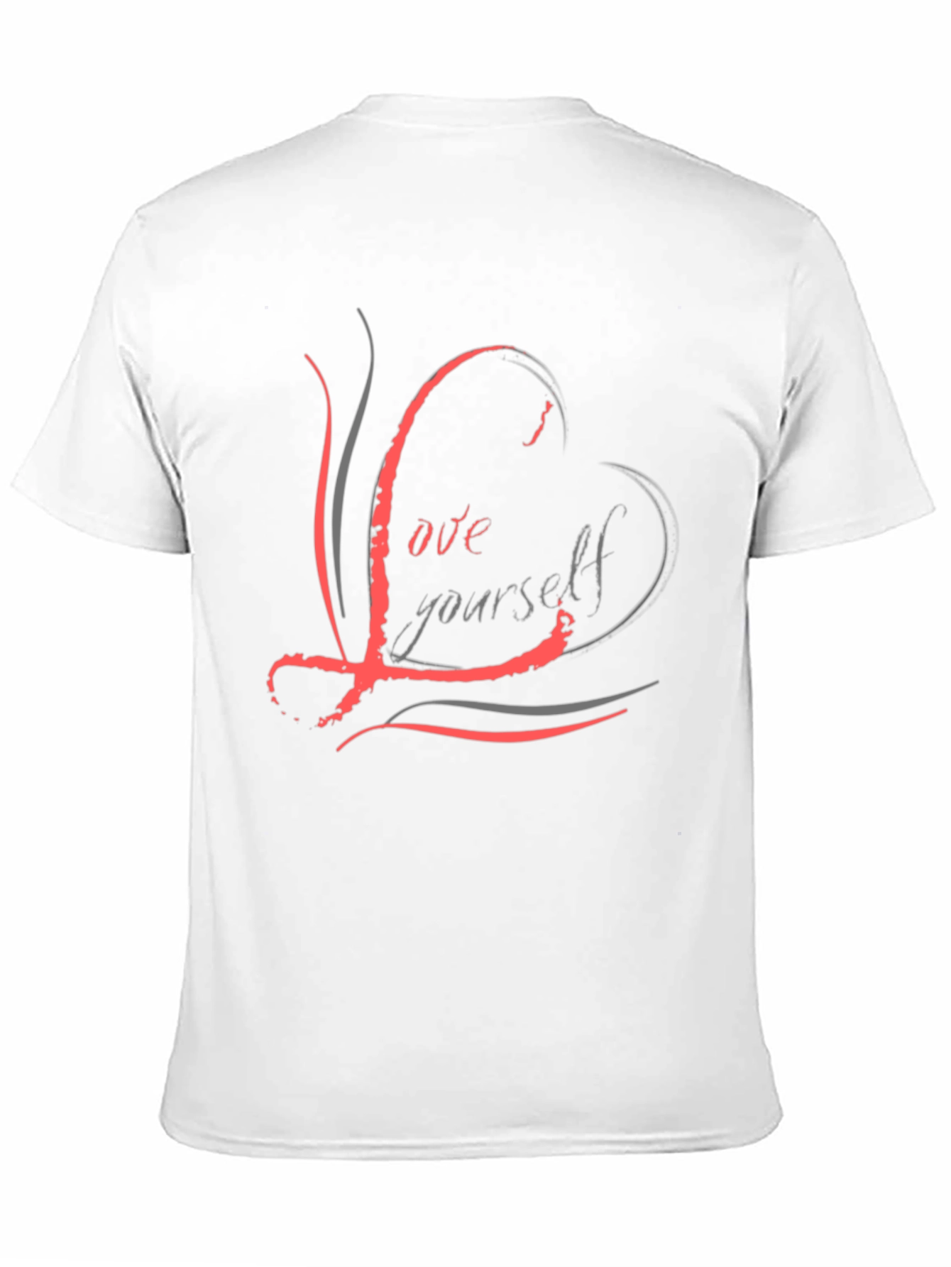 Black Love Yourself Graphic Black T-Shirt view 11