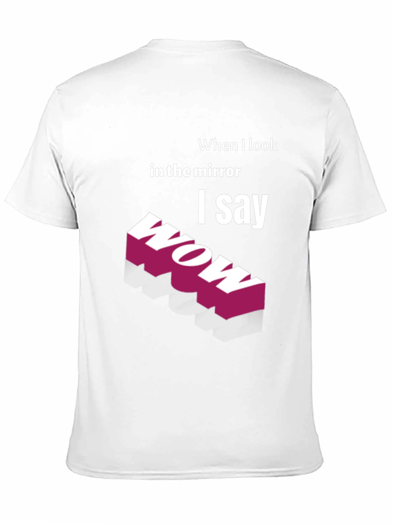 Black Wow Mirror Graphic Tee view 11