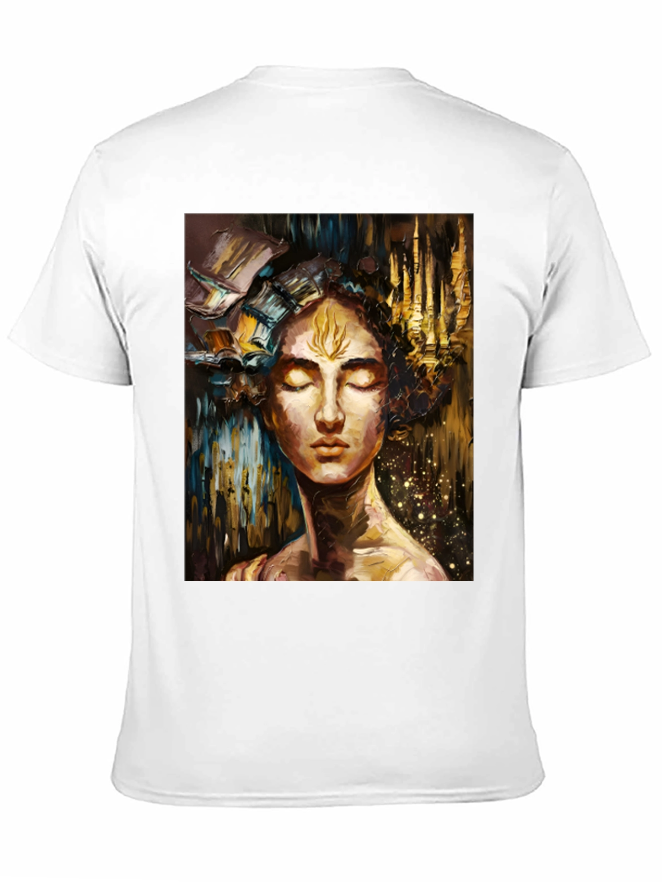Black Abstract Art Print Black Unisex T-Shirt view 11