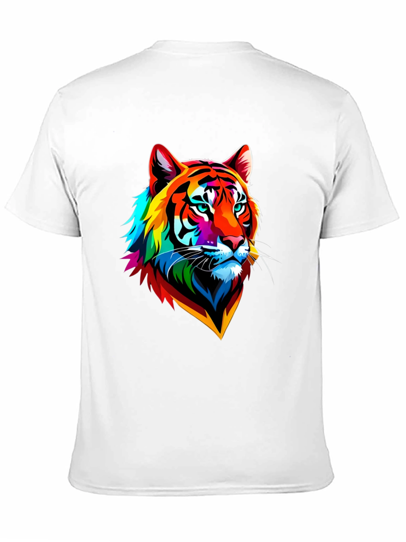 Black Vibrant Tiger Graphic T-Shirt - Bold Animal Print view 11
