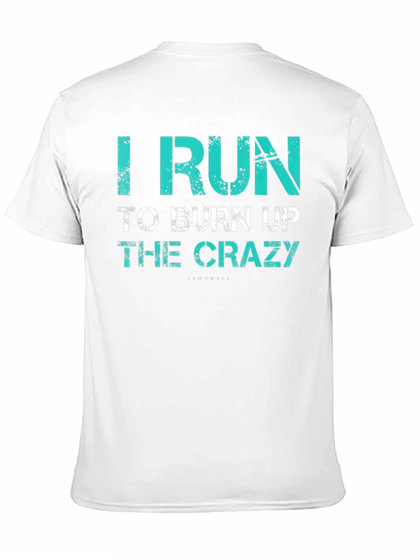 Black I Run to Burn Up the Crazy T-Shirt view 11