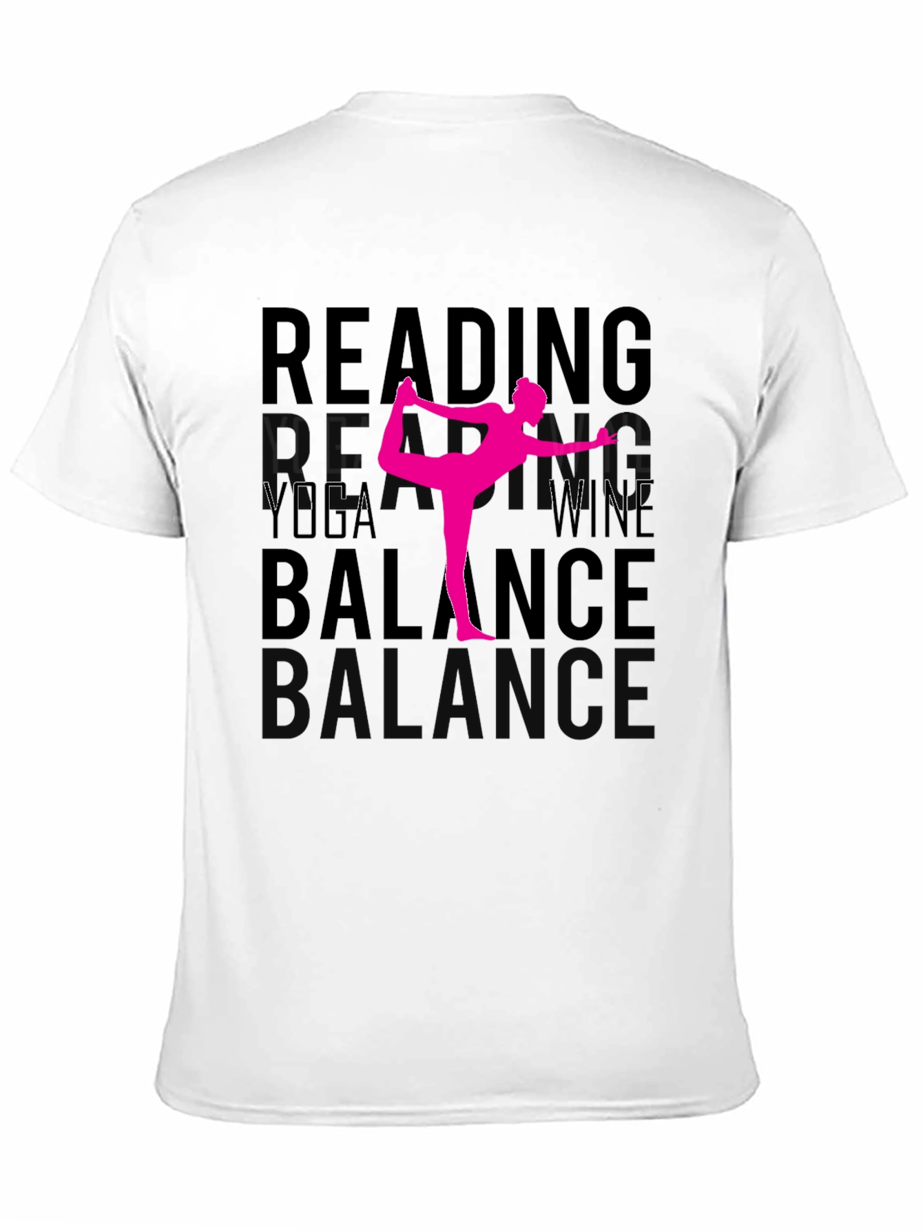 Yoga Wine Reading Balance Graphic Tee - 11