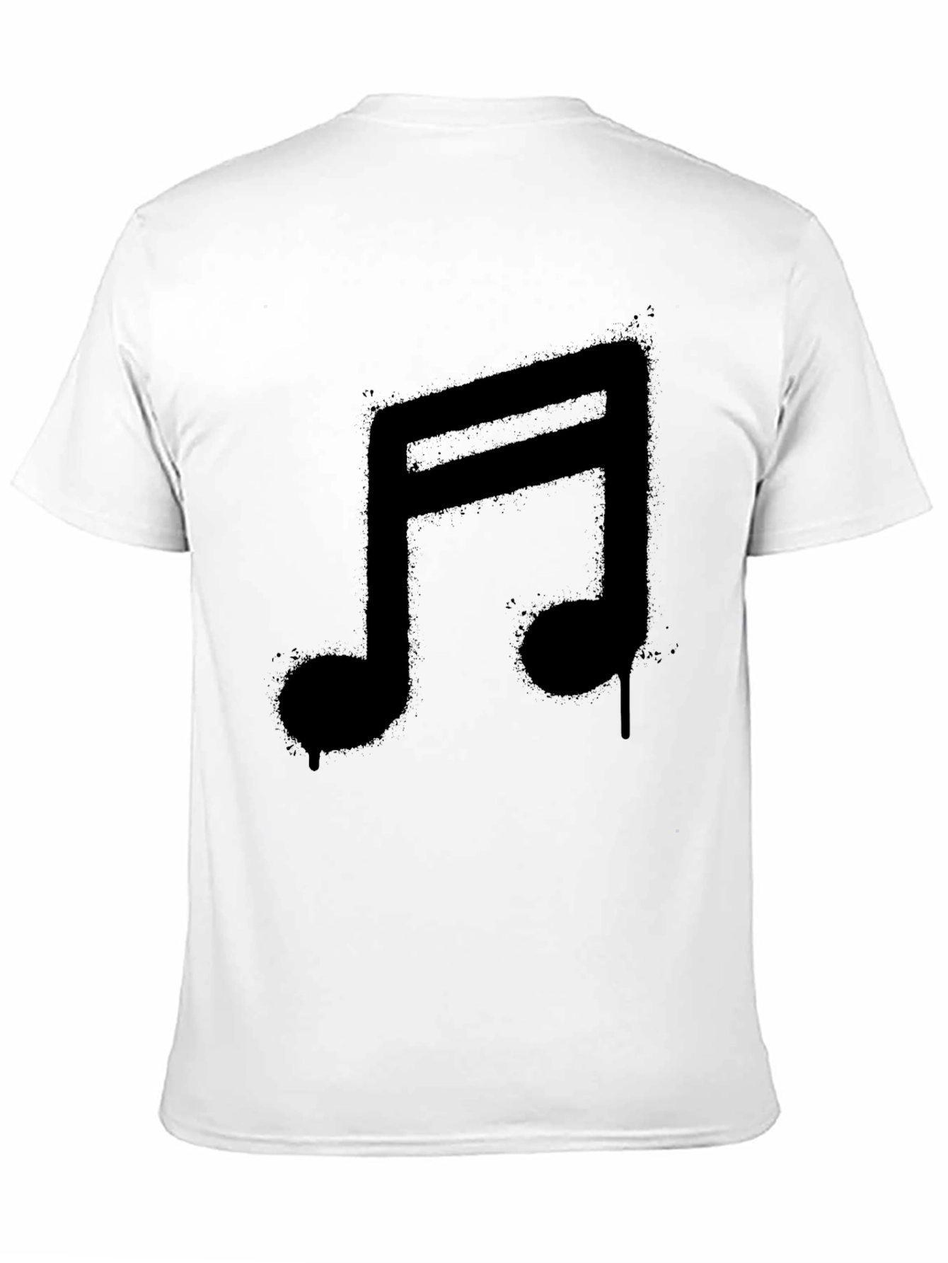 Black Music Note Graphic Black T-Shirt view 11