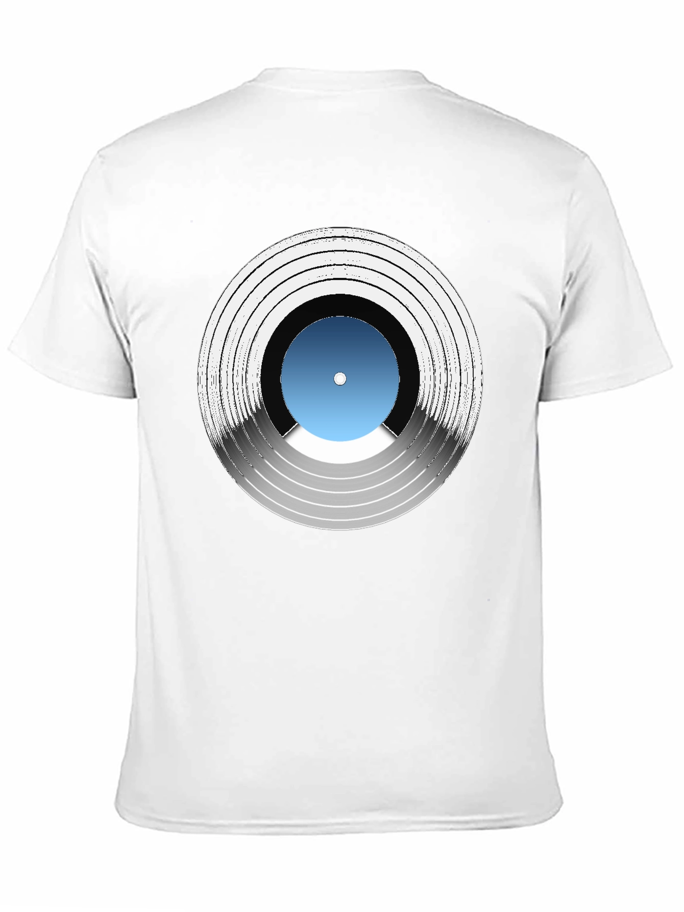 Black Vinyl Record Graphic Tee - Music Lover T-Shirt view 11