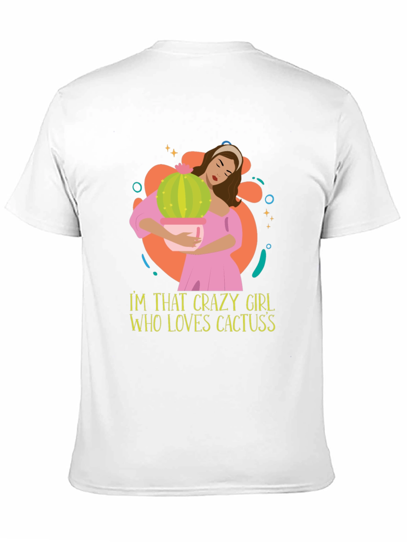 Black Crazy Cactus Girl Graphic Tee view 11