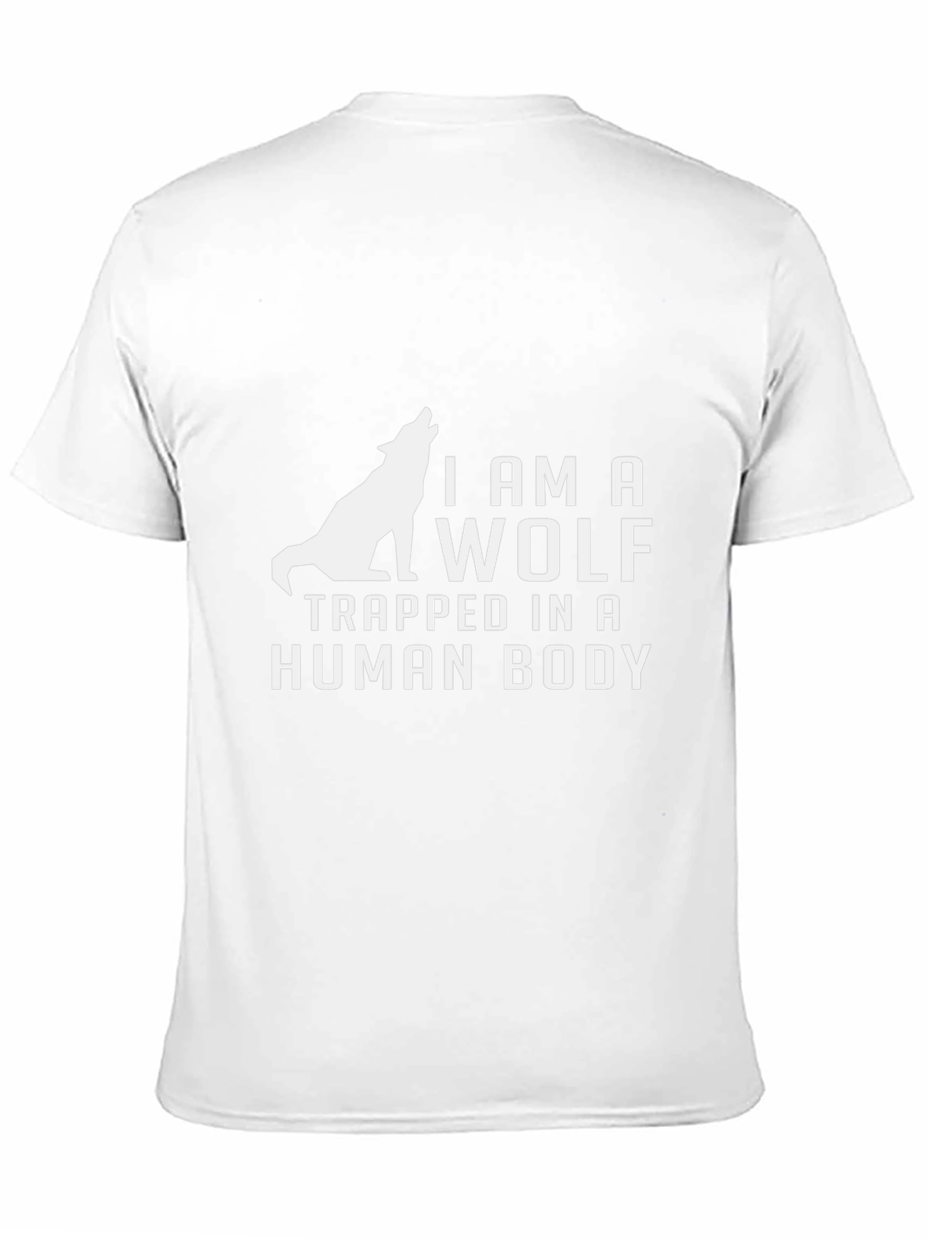 Black I AM A WOLF T-Shirt | Graphic Tee | Black view 11