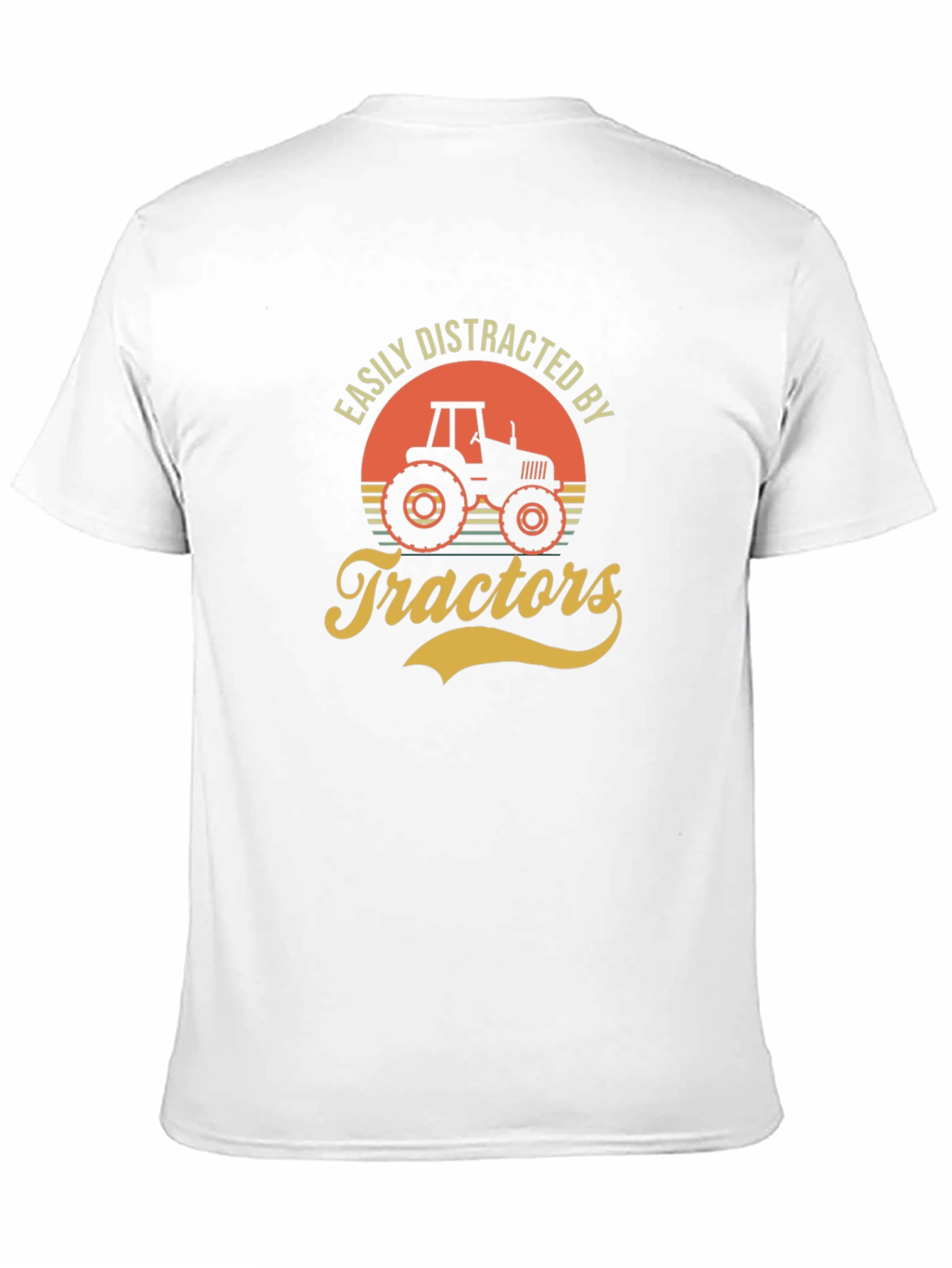 Black Easily Distracted by Tractors Graphic Tee view 11
