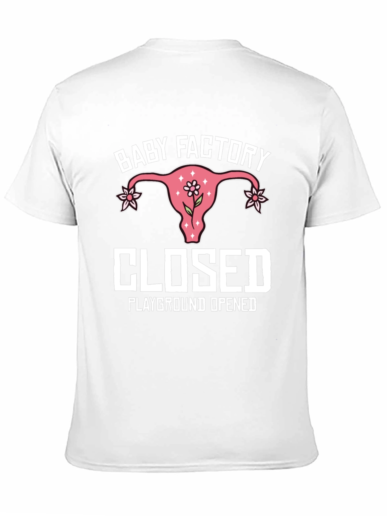 Black Baby Factory Closed T-Shirt: Playground Opened Humor Tee view 11