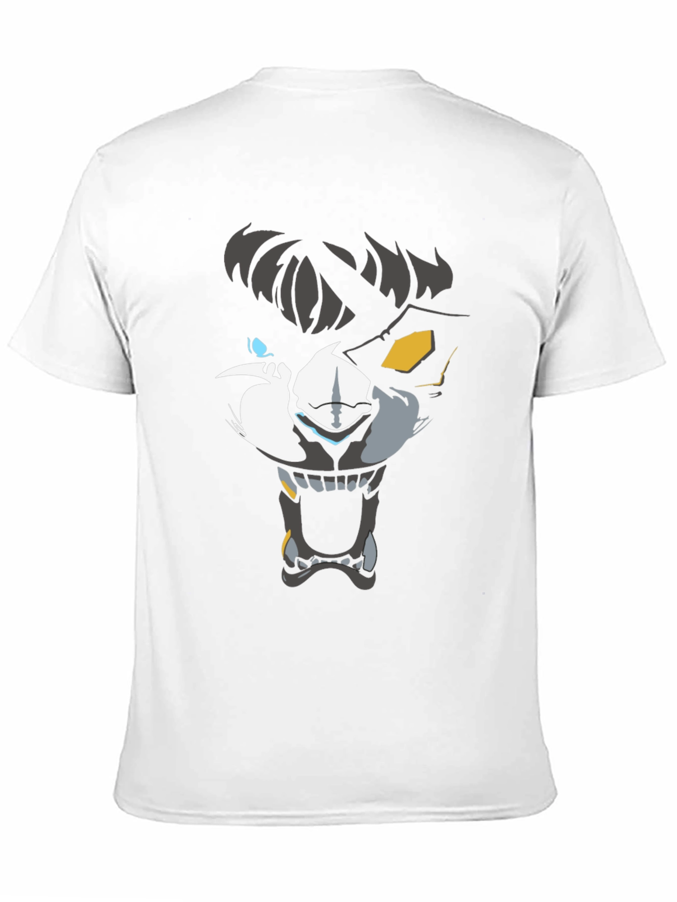 Black Men's Wolf Graphic T-Shirt - Black view 11