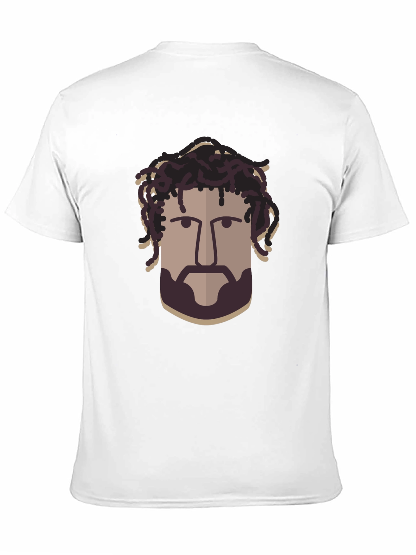 Black Cool Graphic T-Shirt - Artistic Man's Portrait Design view 11