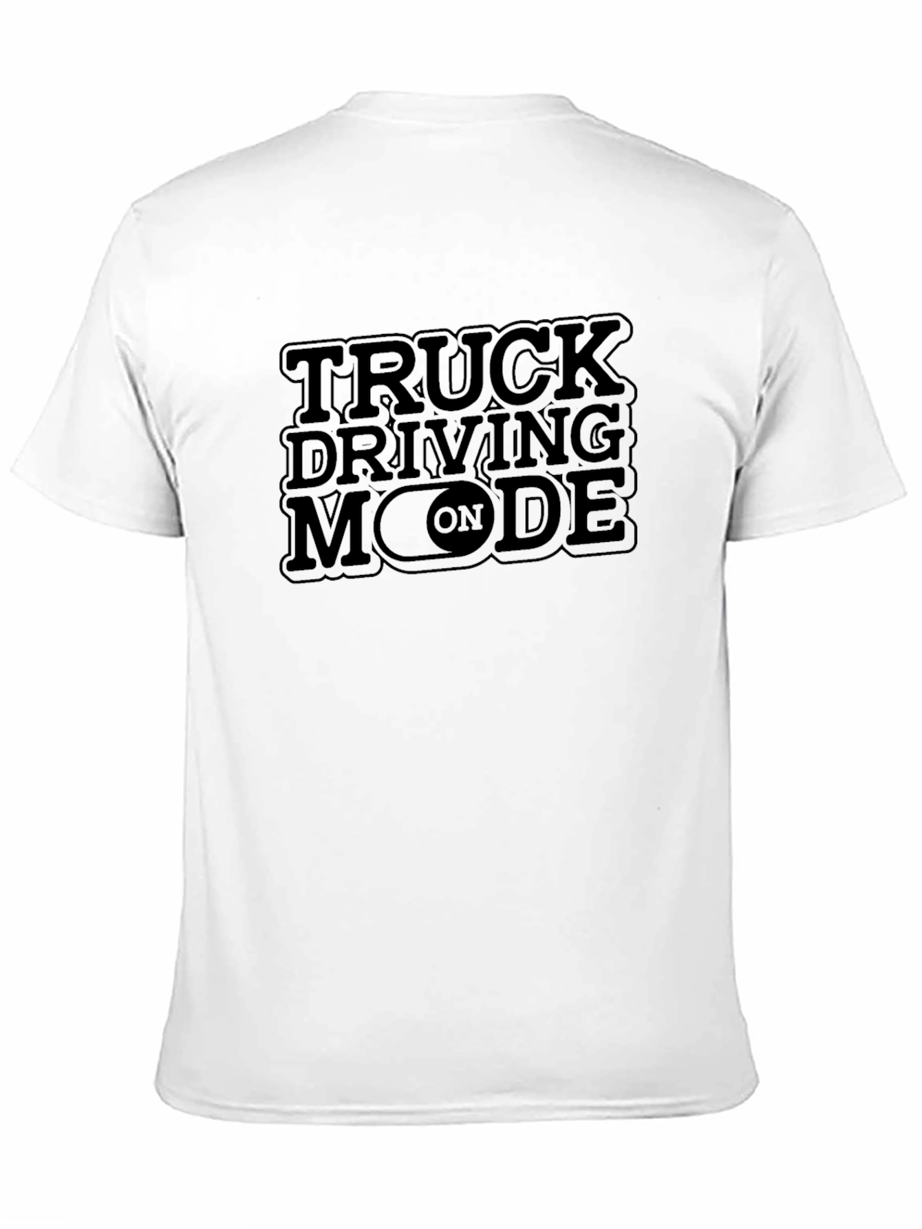 Black Truck Driving Mode On Black T-Shirt view 11